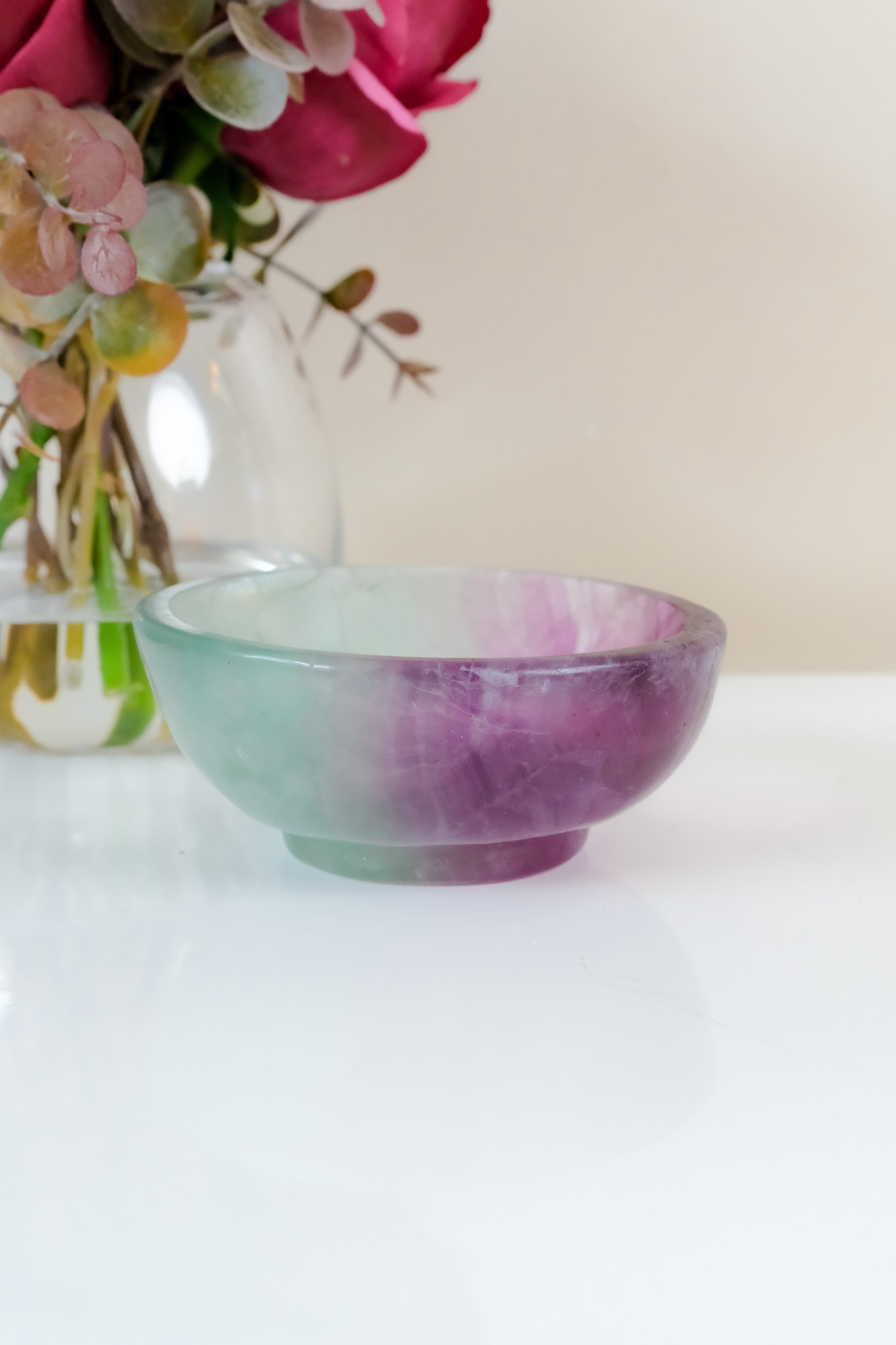 Watermelon Fluorite Bowl