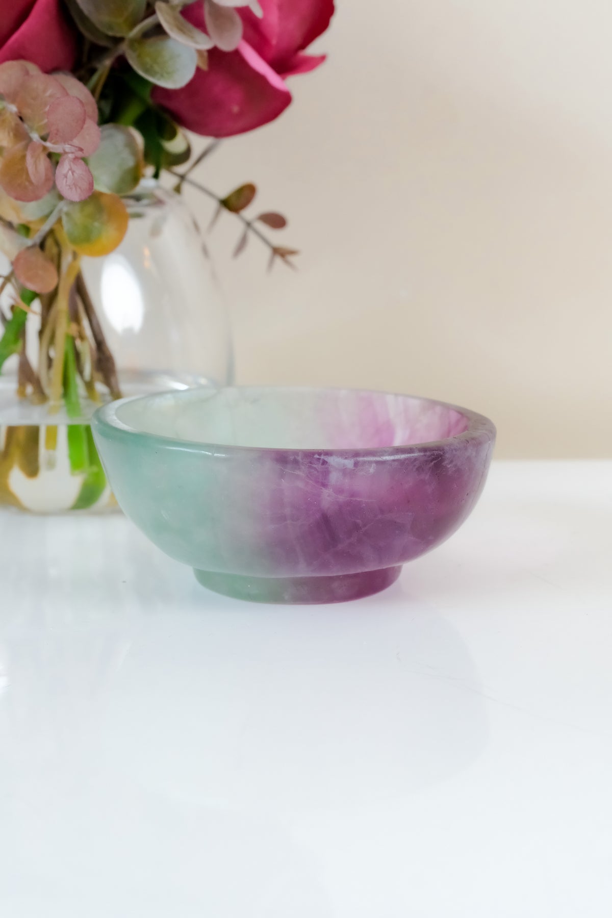 Watermelon Fluorite Bowl