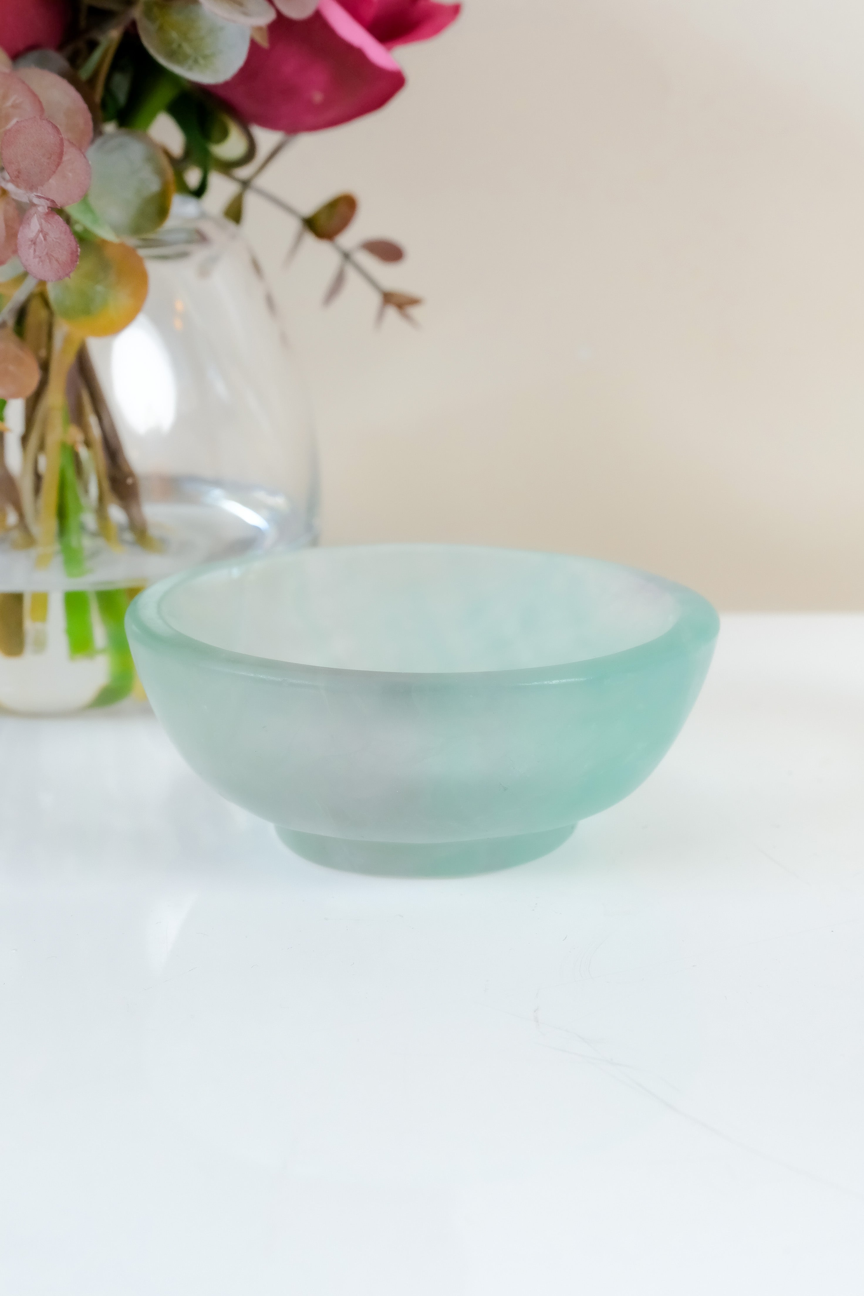 Watermelon Fluorite Bowl
