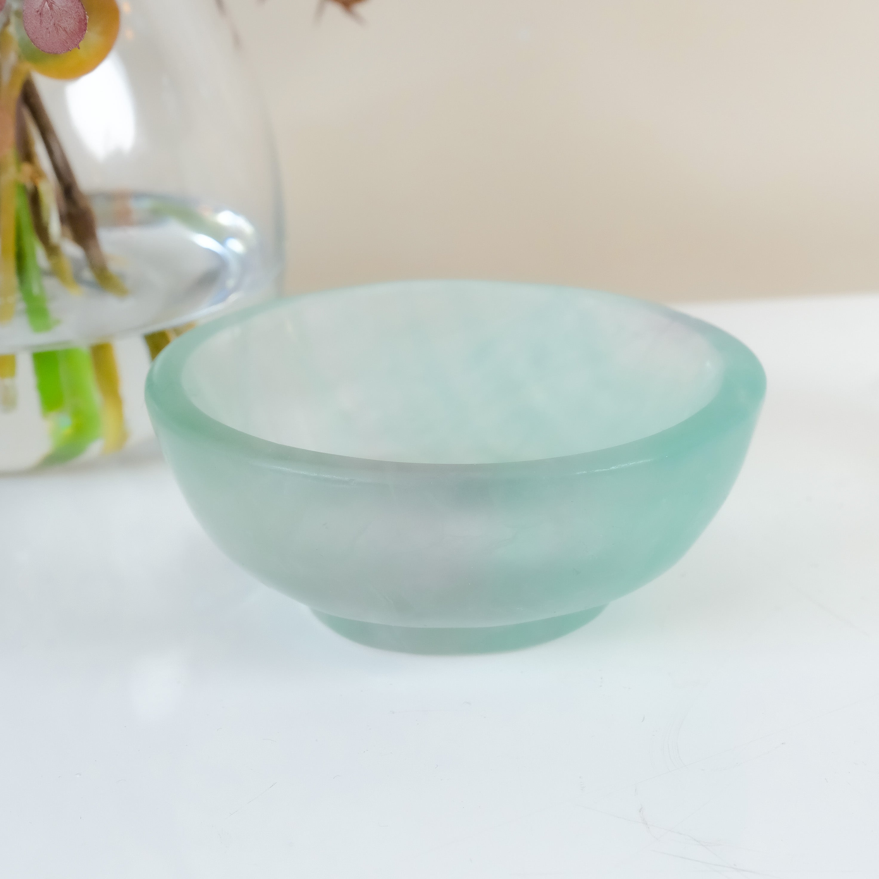 Watermelon Fluorite Bowl