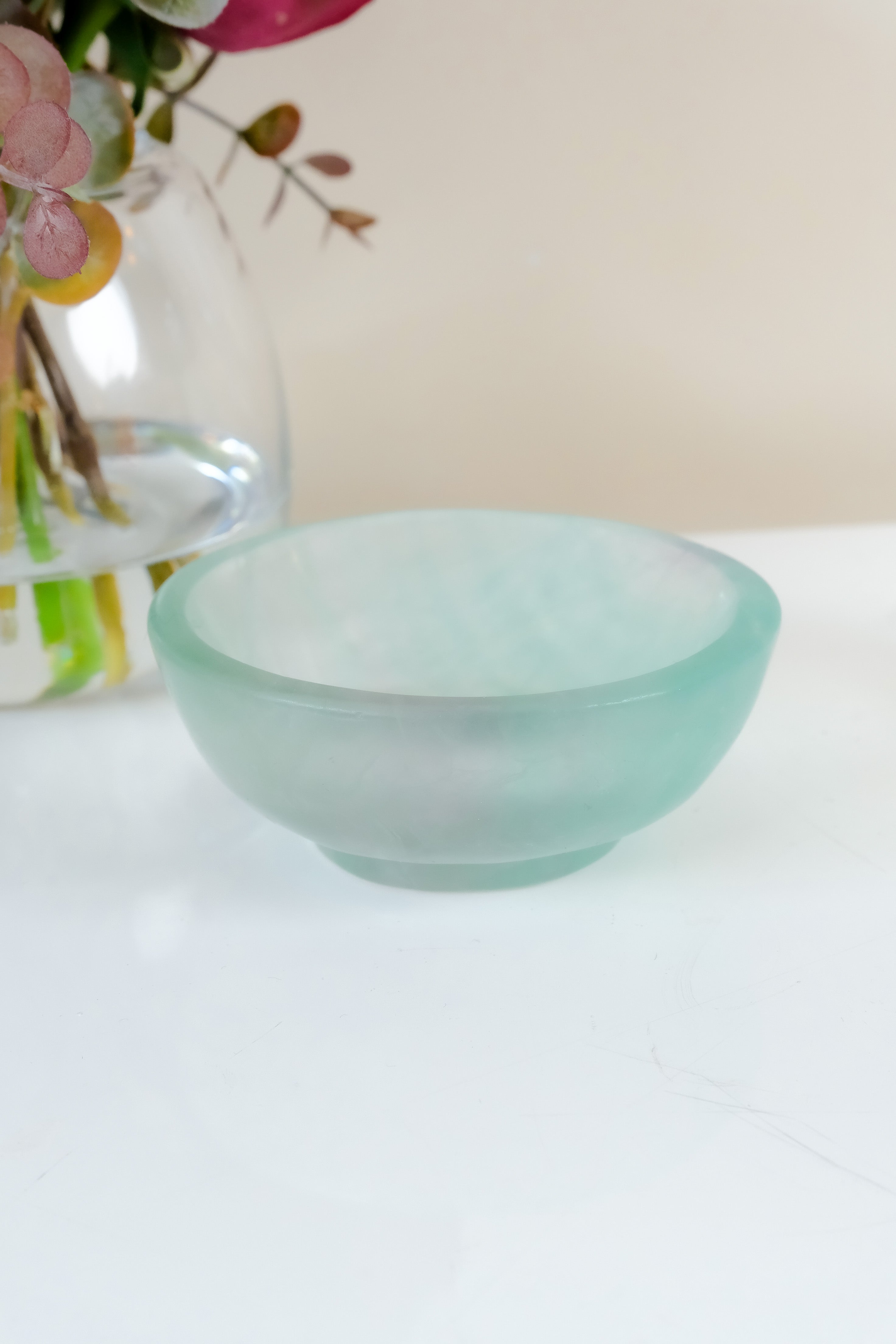 Watermelon Fluorite Bowl