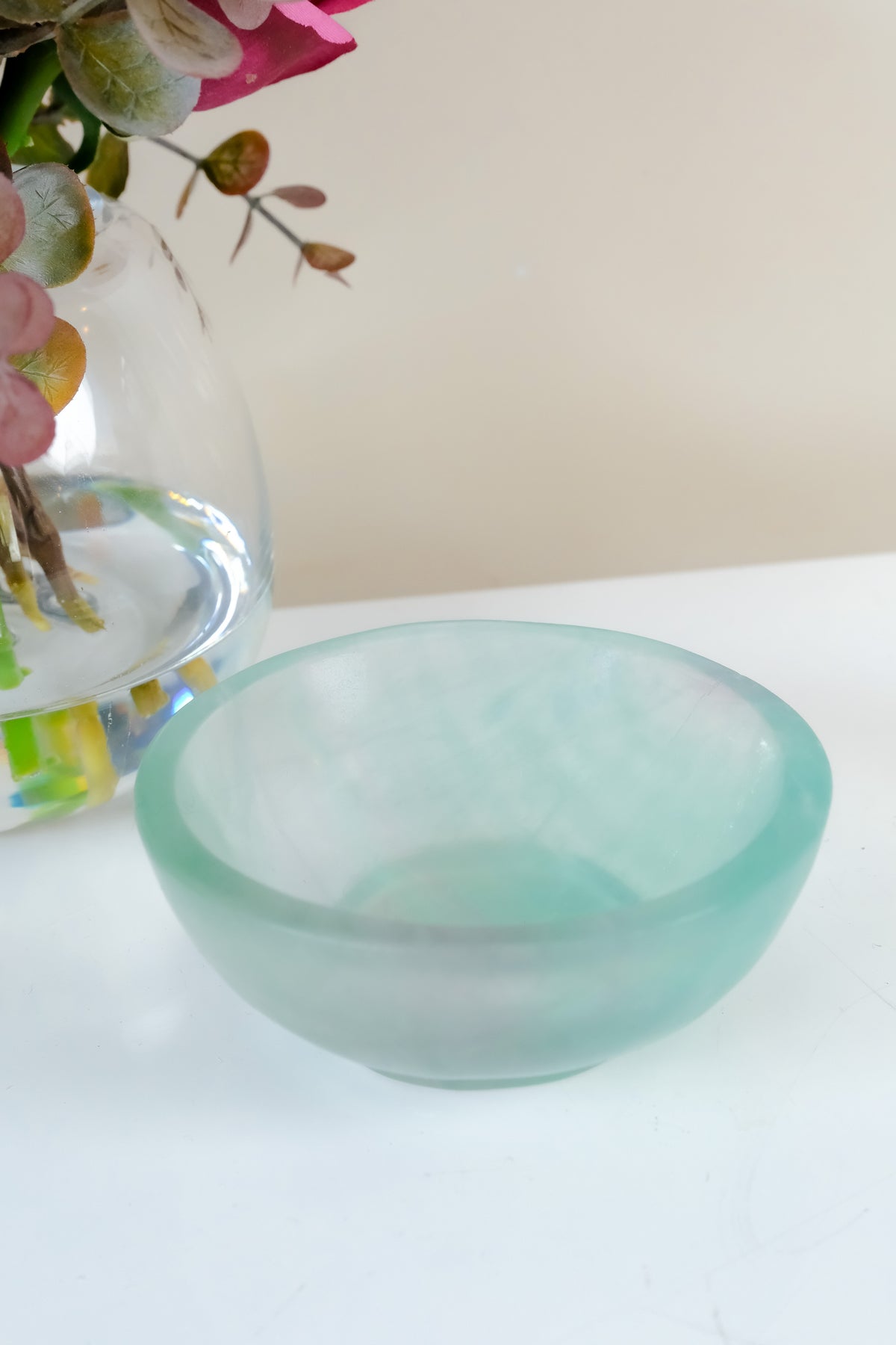 Watermelon Fluorite Bowl