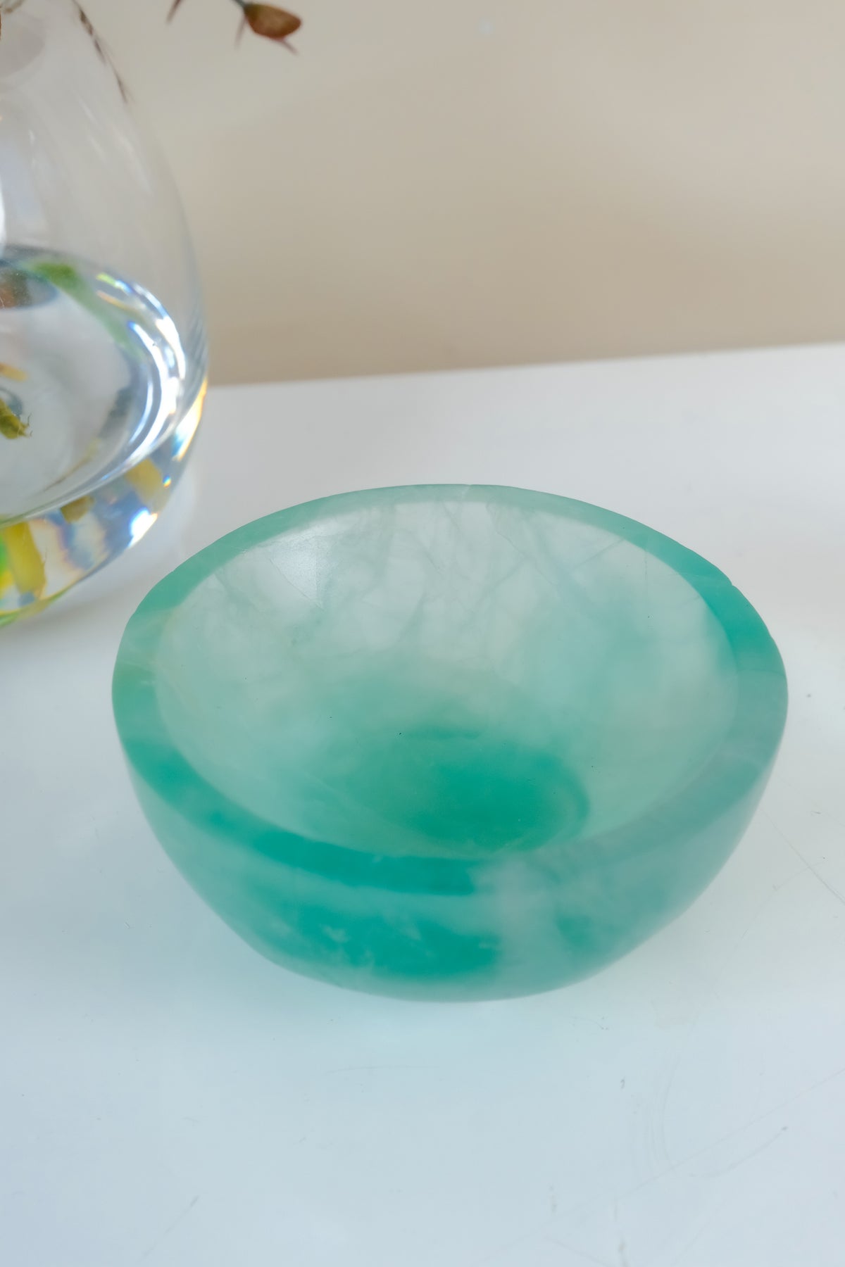 Watermelon Fluorite Bowl