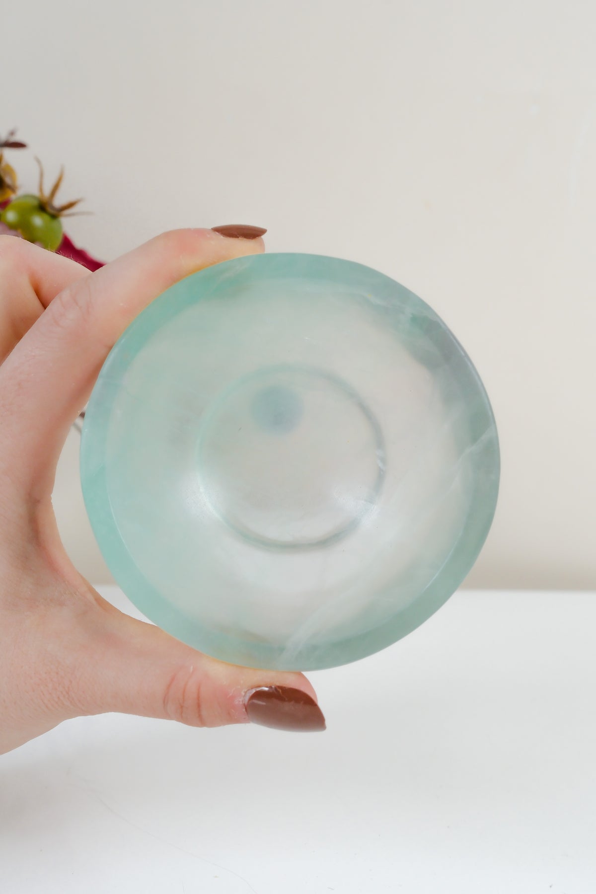 Watermelon Fluorite Bowl