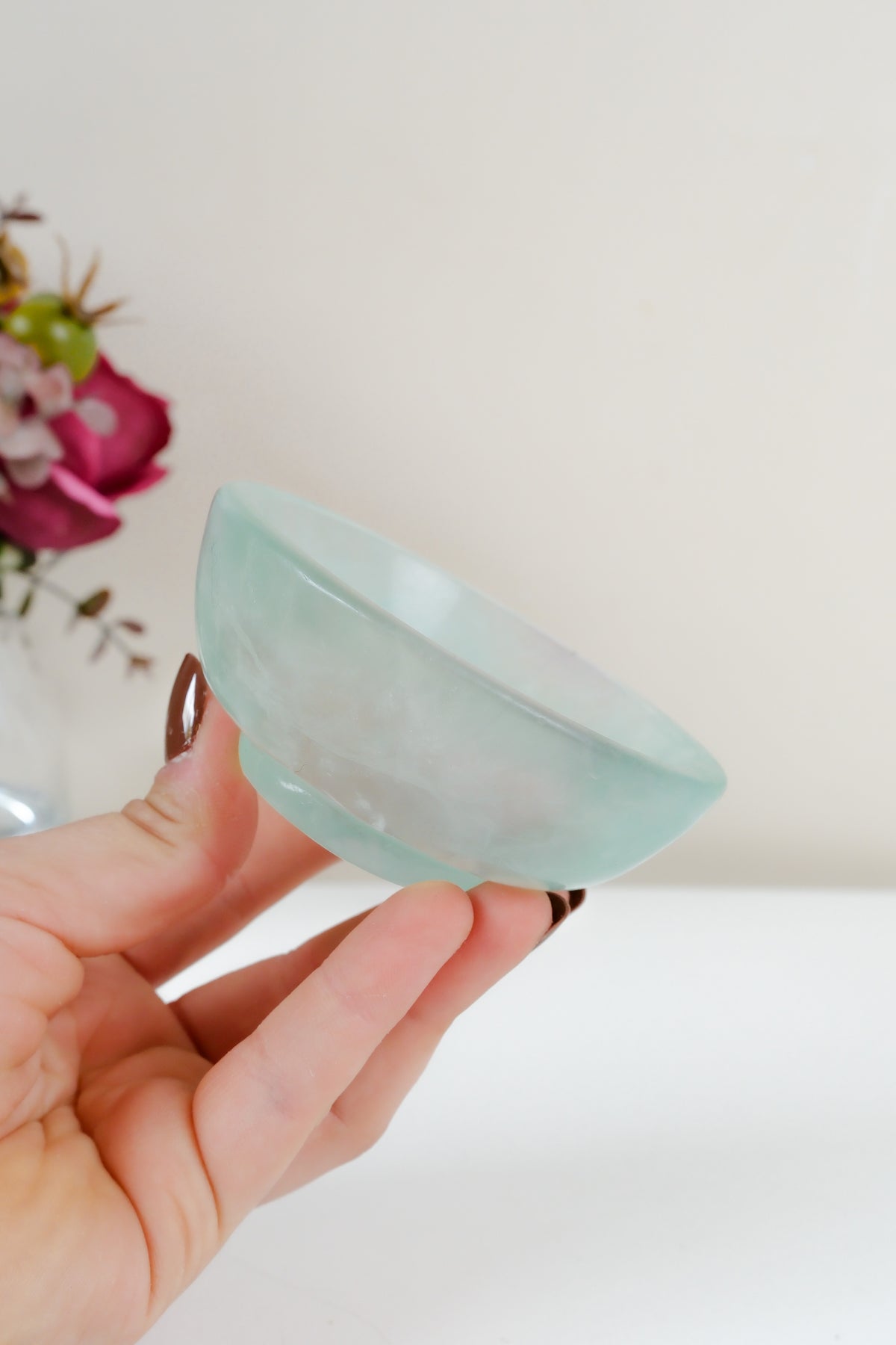 Watermelon Fluorite Bowl