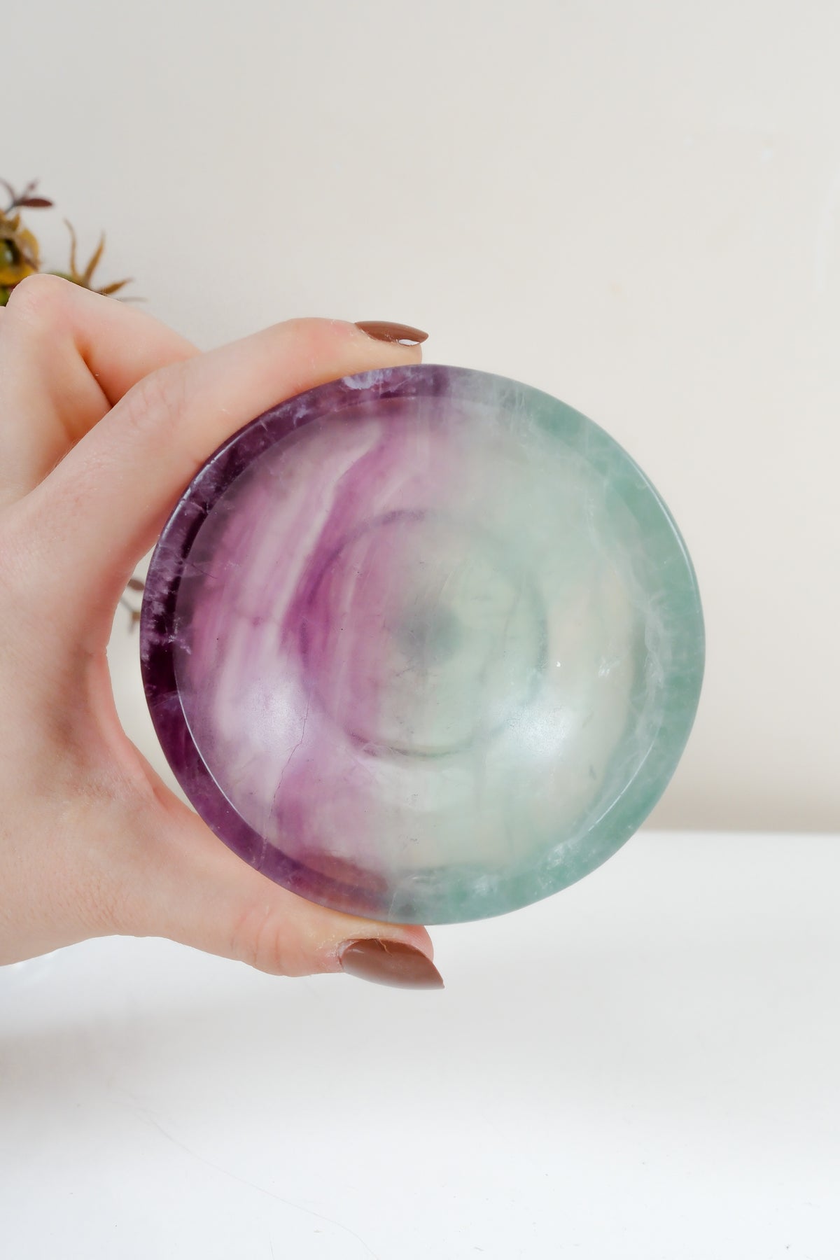 Watermelon Fluorite Bowl