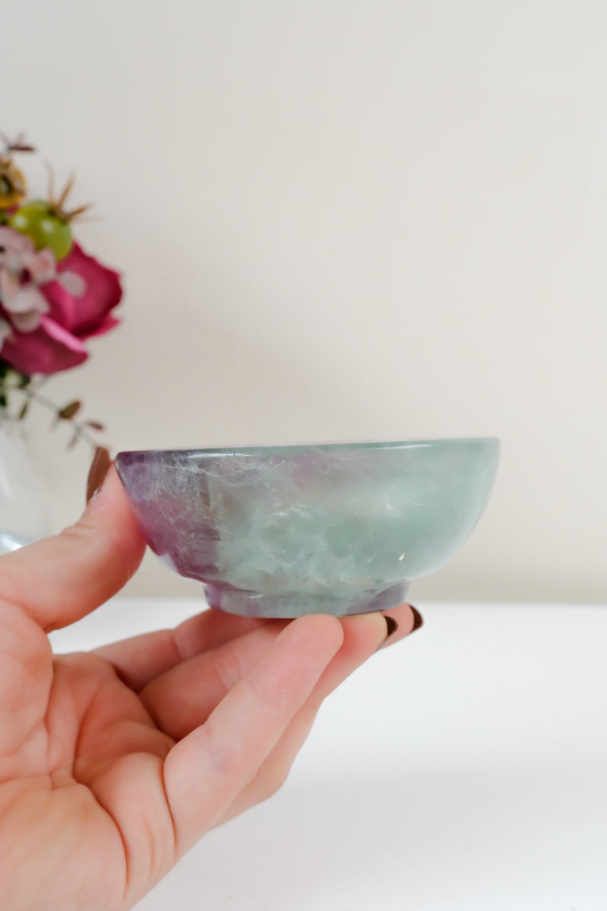 Watermelon Fluorite Bowl