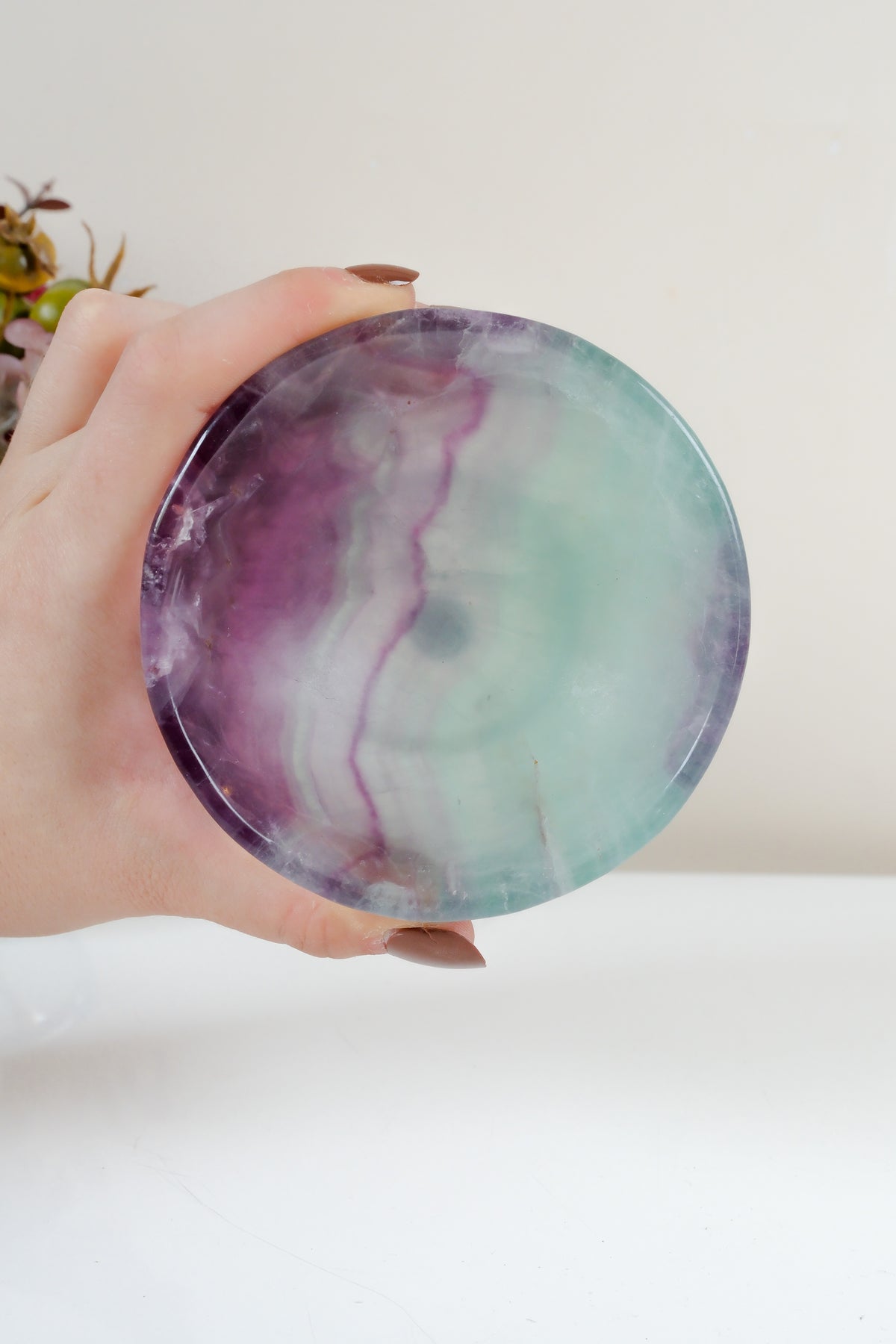 Watermelon Fluorite Bowl