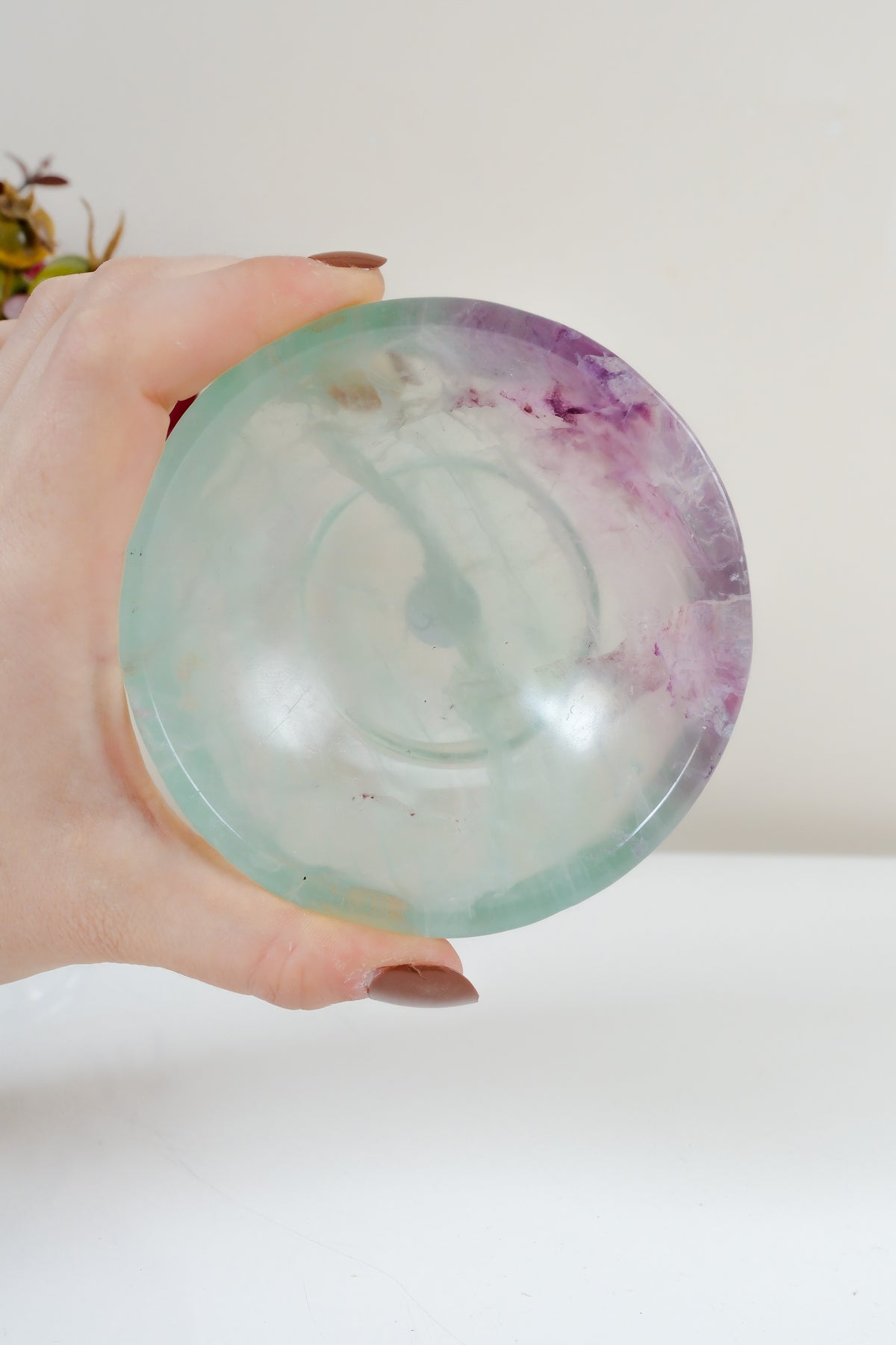 Watermelon Fluorite Bowl