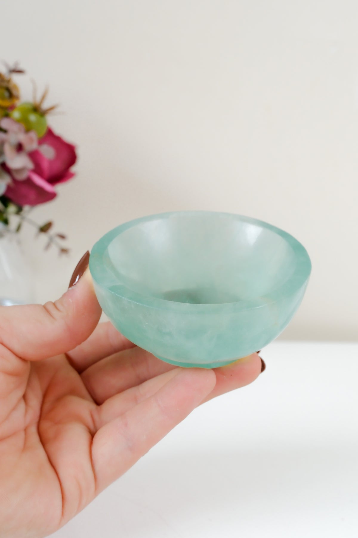 Watermelon Fluorite Bowl