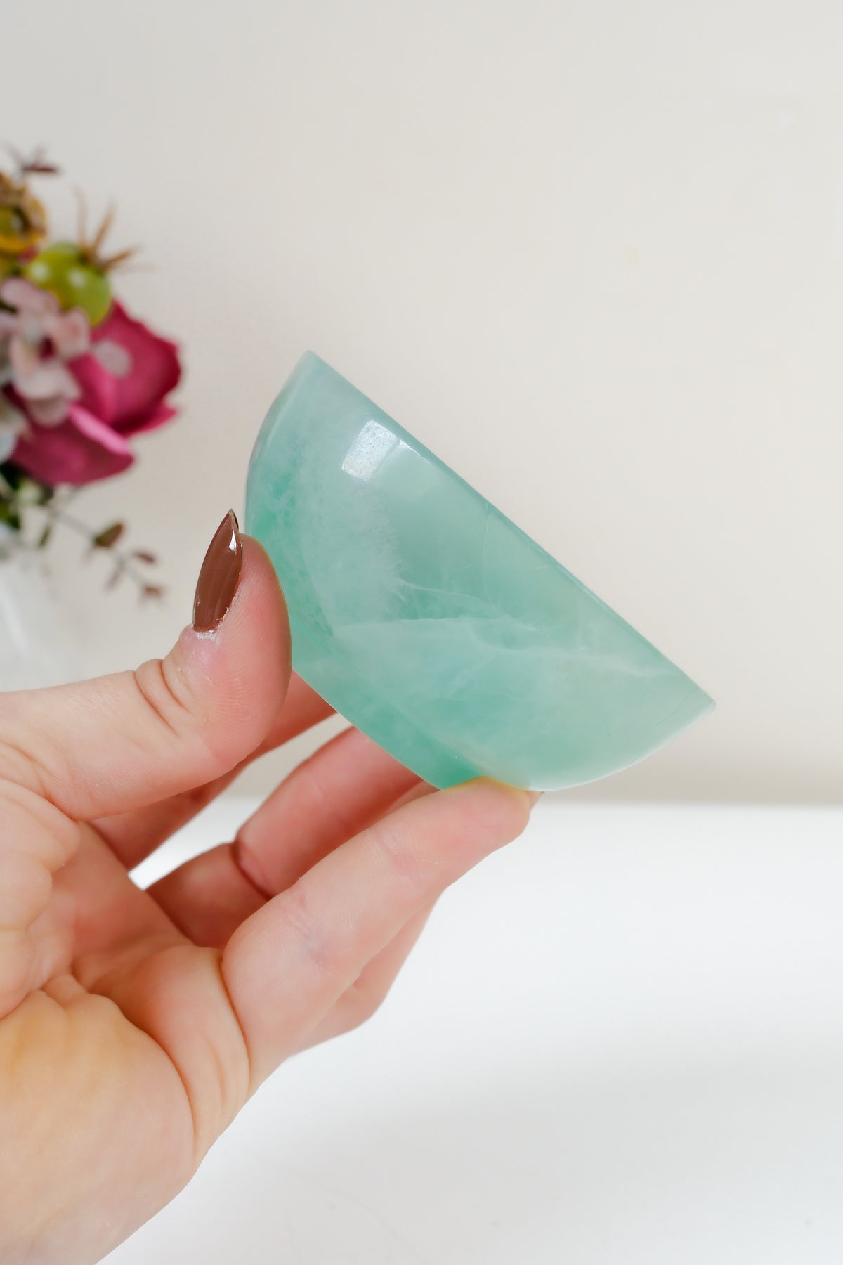 Watermelon Fluorite Bowl