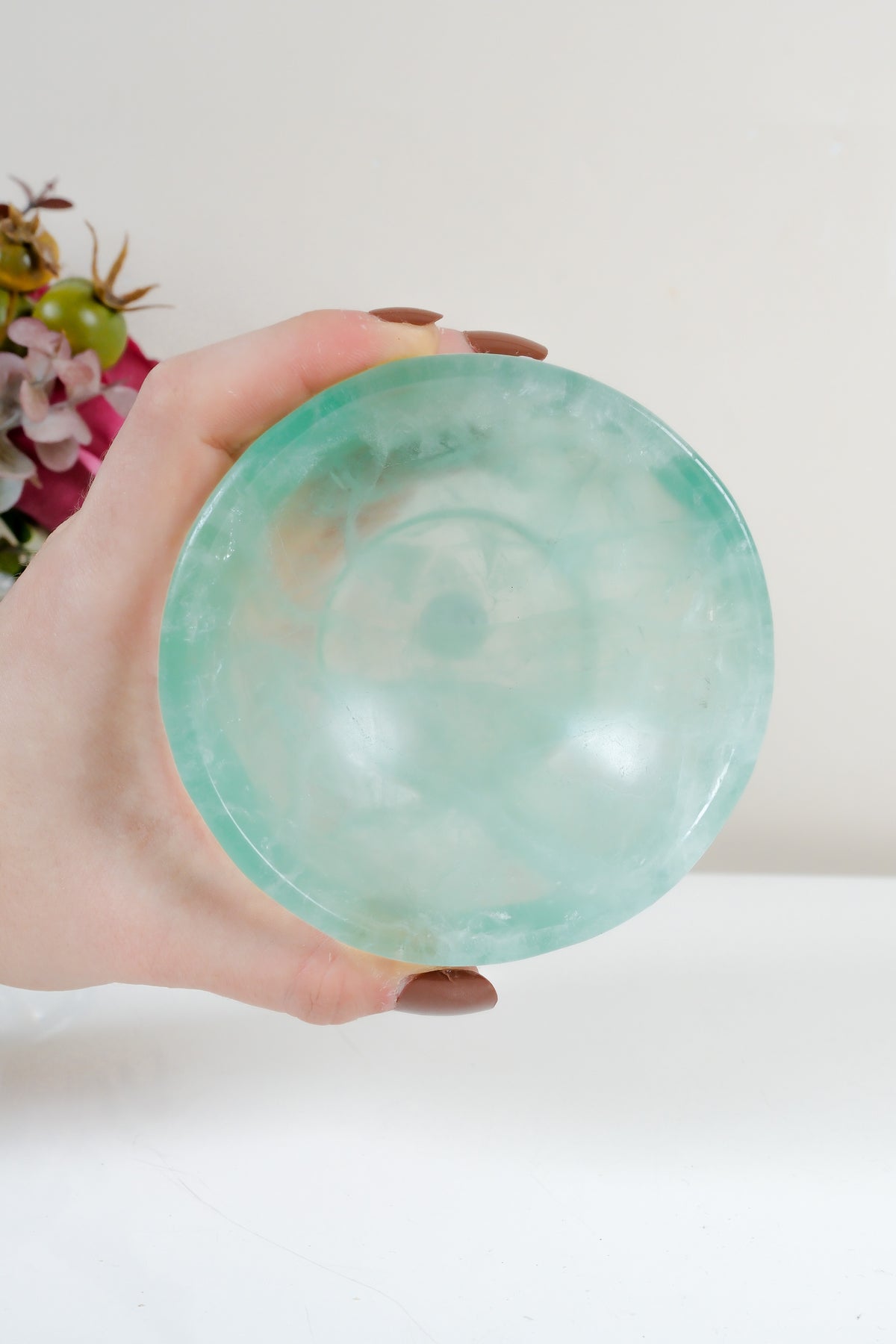 Watermelon Fluorite Bowl