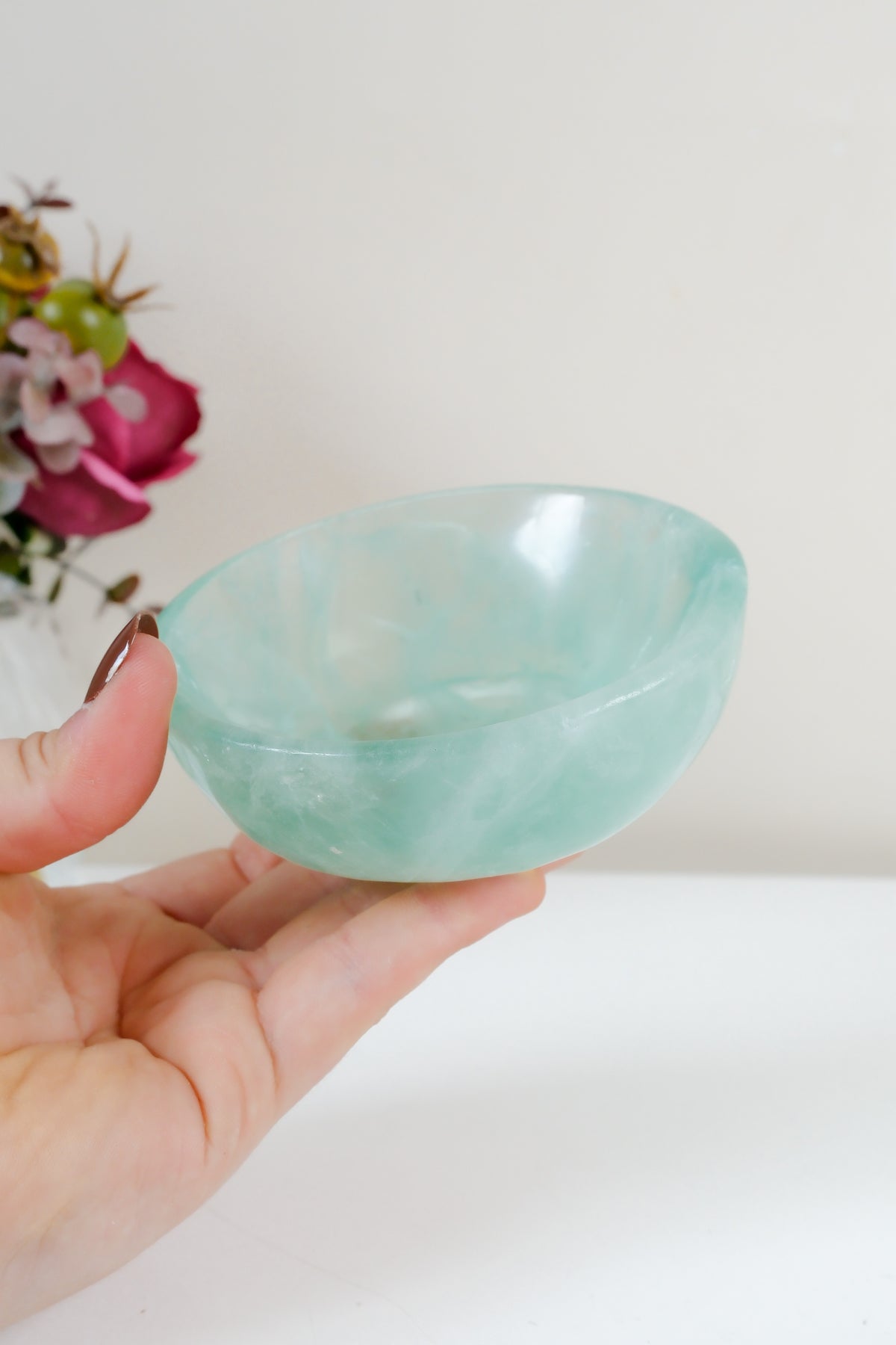 Watermelon Fluorite Bowl
