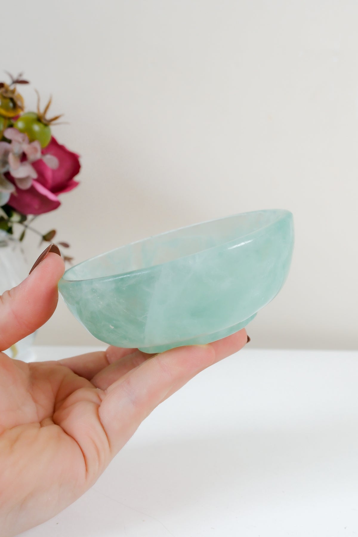 Watermelon Fluorite Bowl