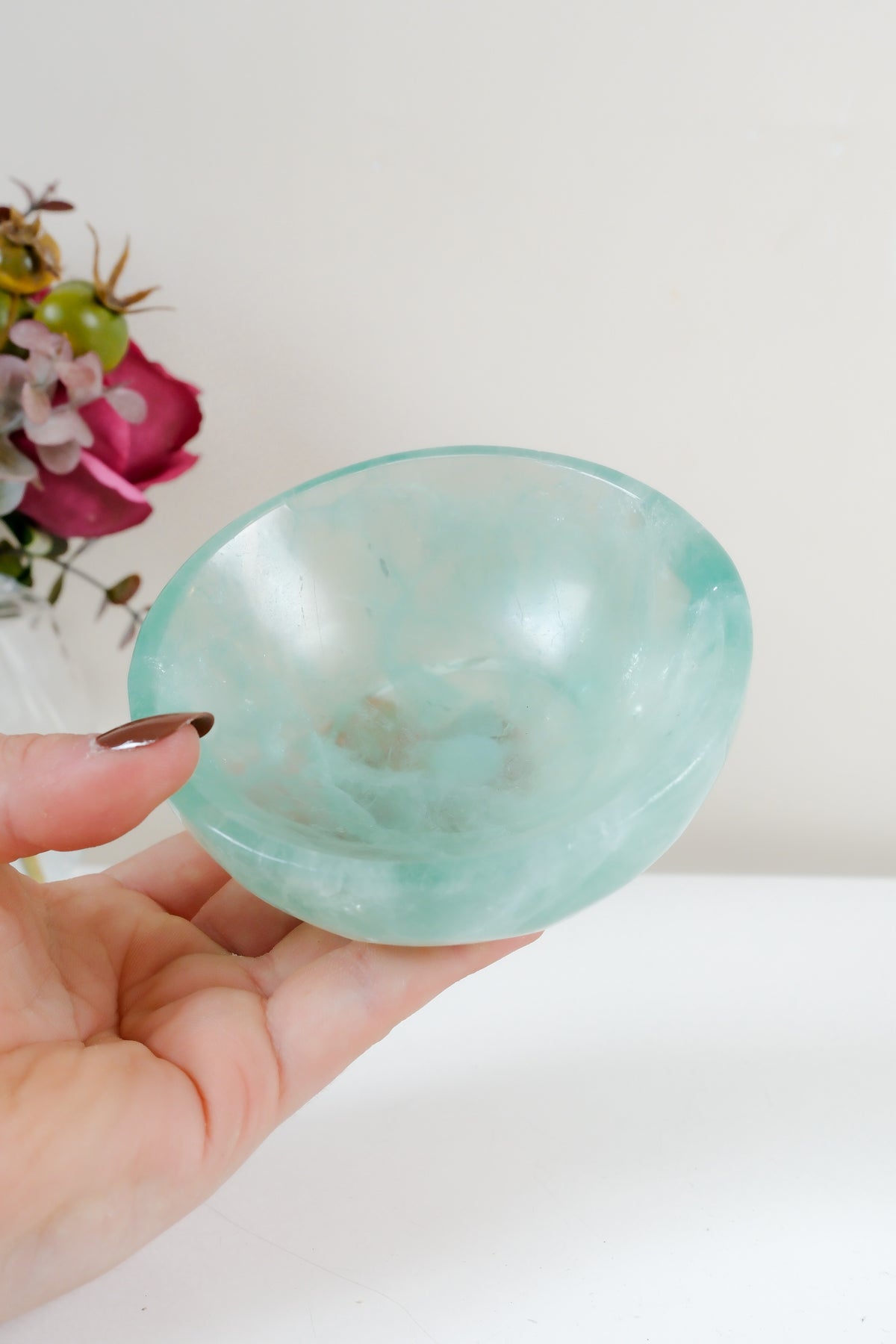 Watermelon Fluorite Bowl