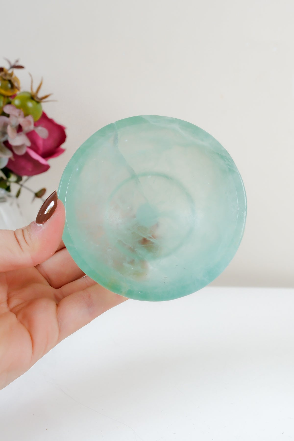 Watermelon Fluorite Bowl