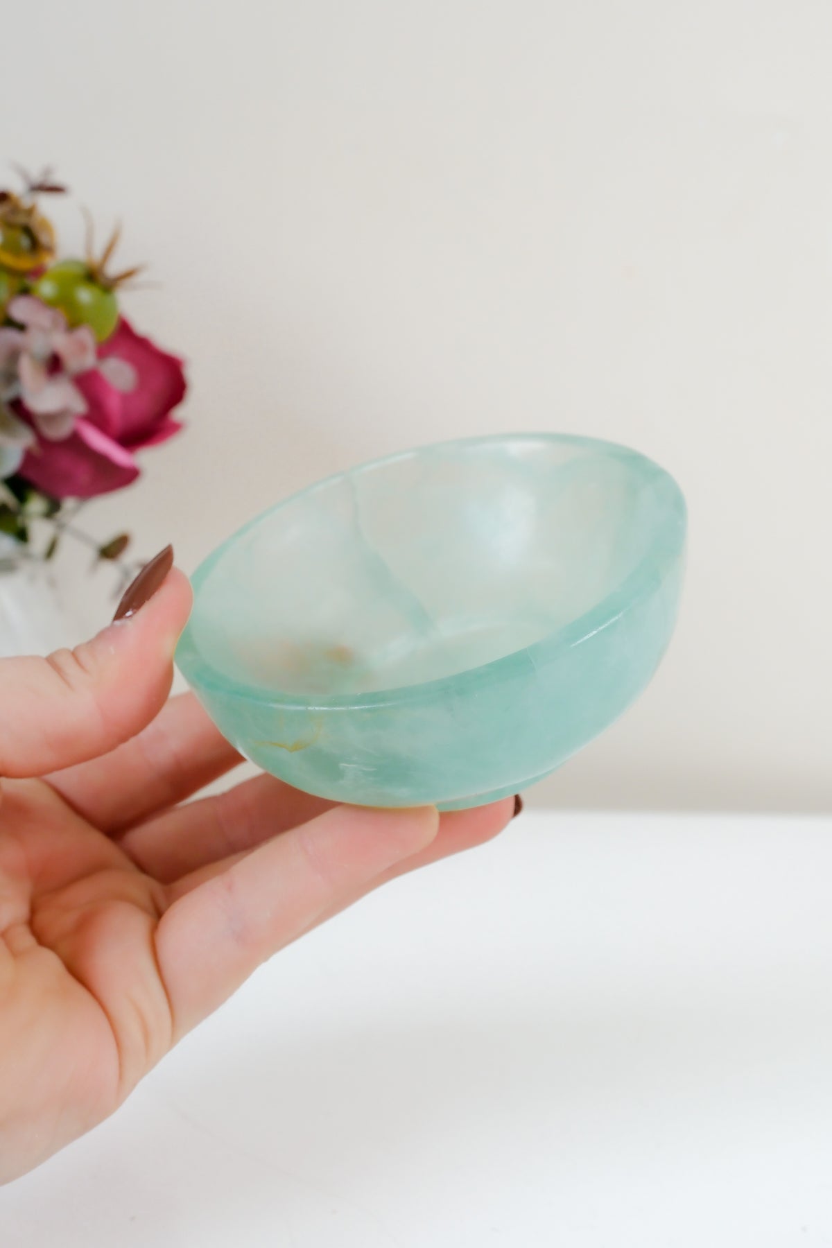 Watermelon Fluorite Bowl