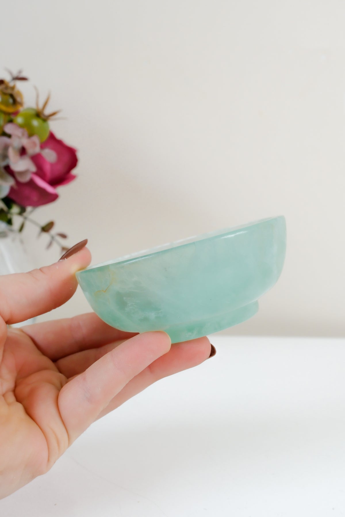 Watermelon Fluorite Bowl