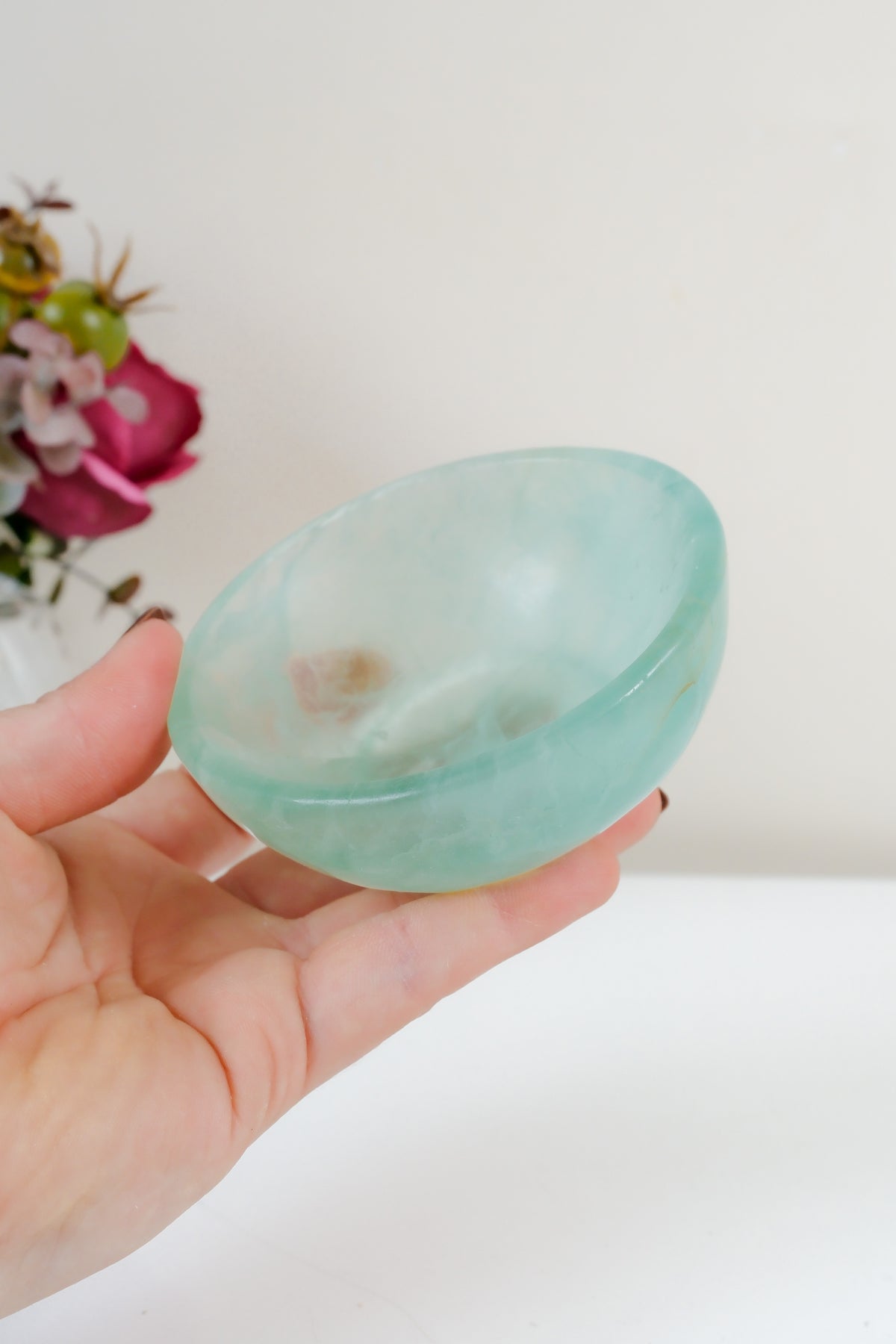 Watermelon Fluorite Bowl