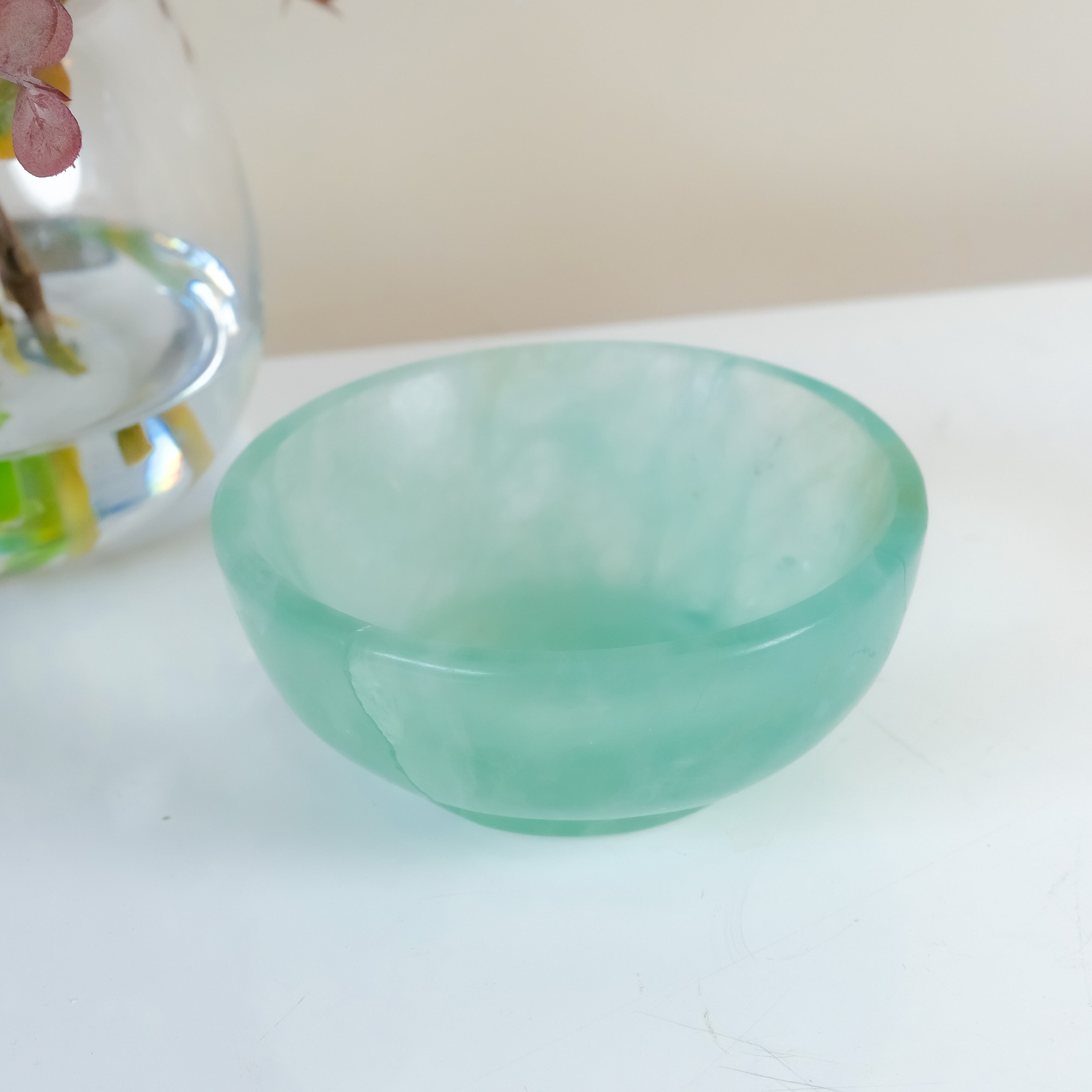 Watermelon Fluorite Bowl