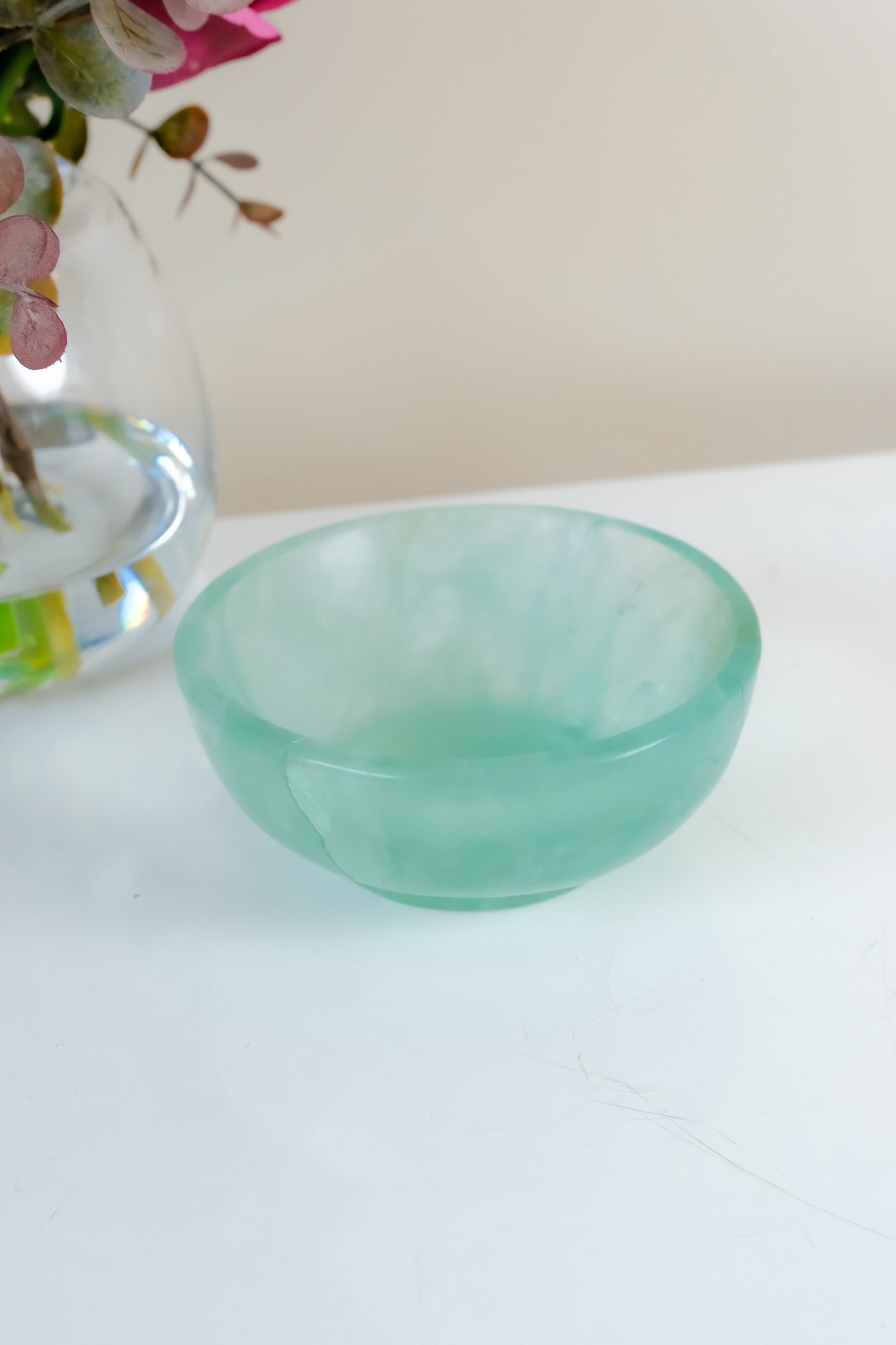 Watermelon Fluorite Bowl