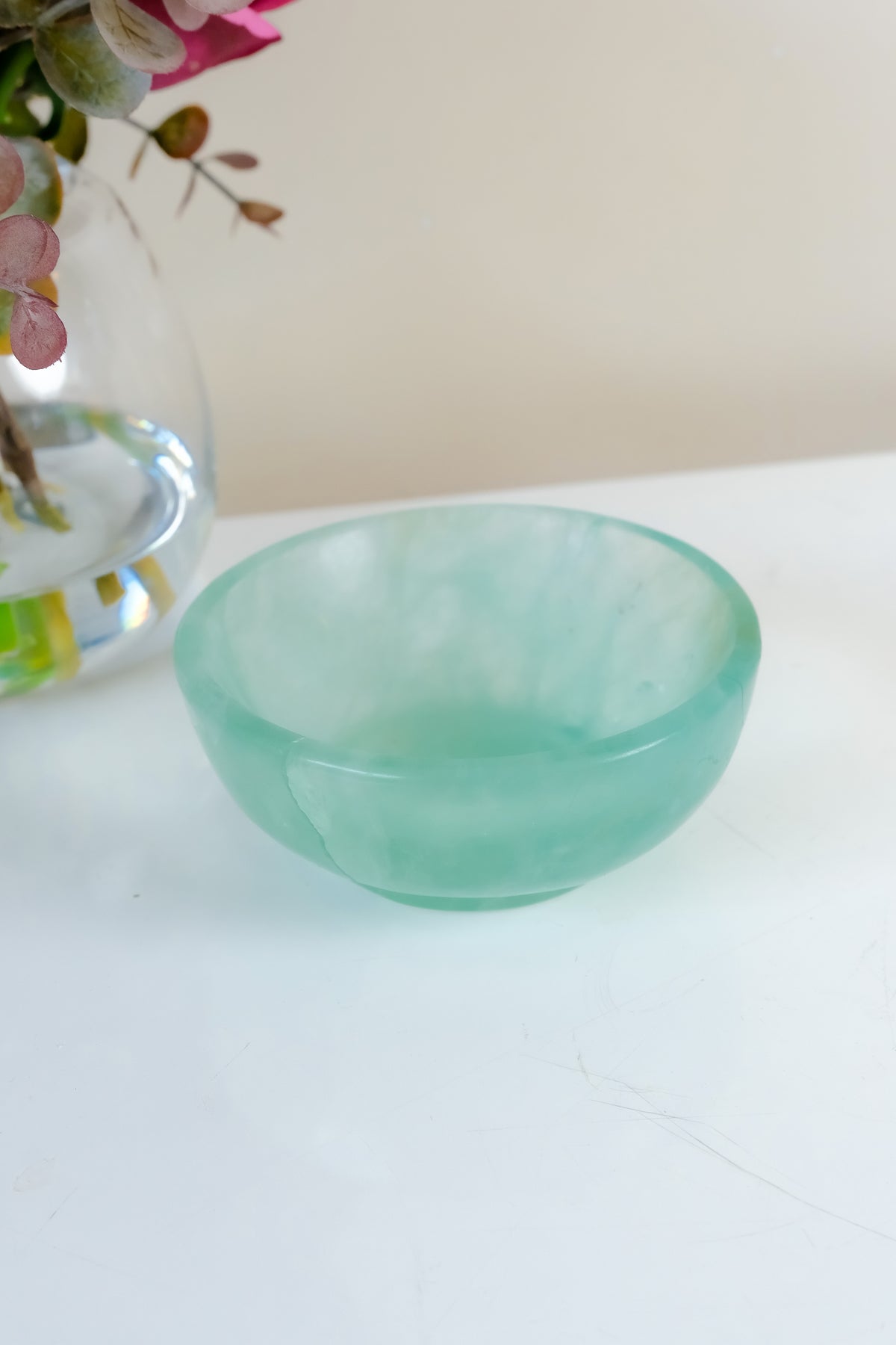Watermelon Fluorite Bowl
