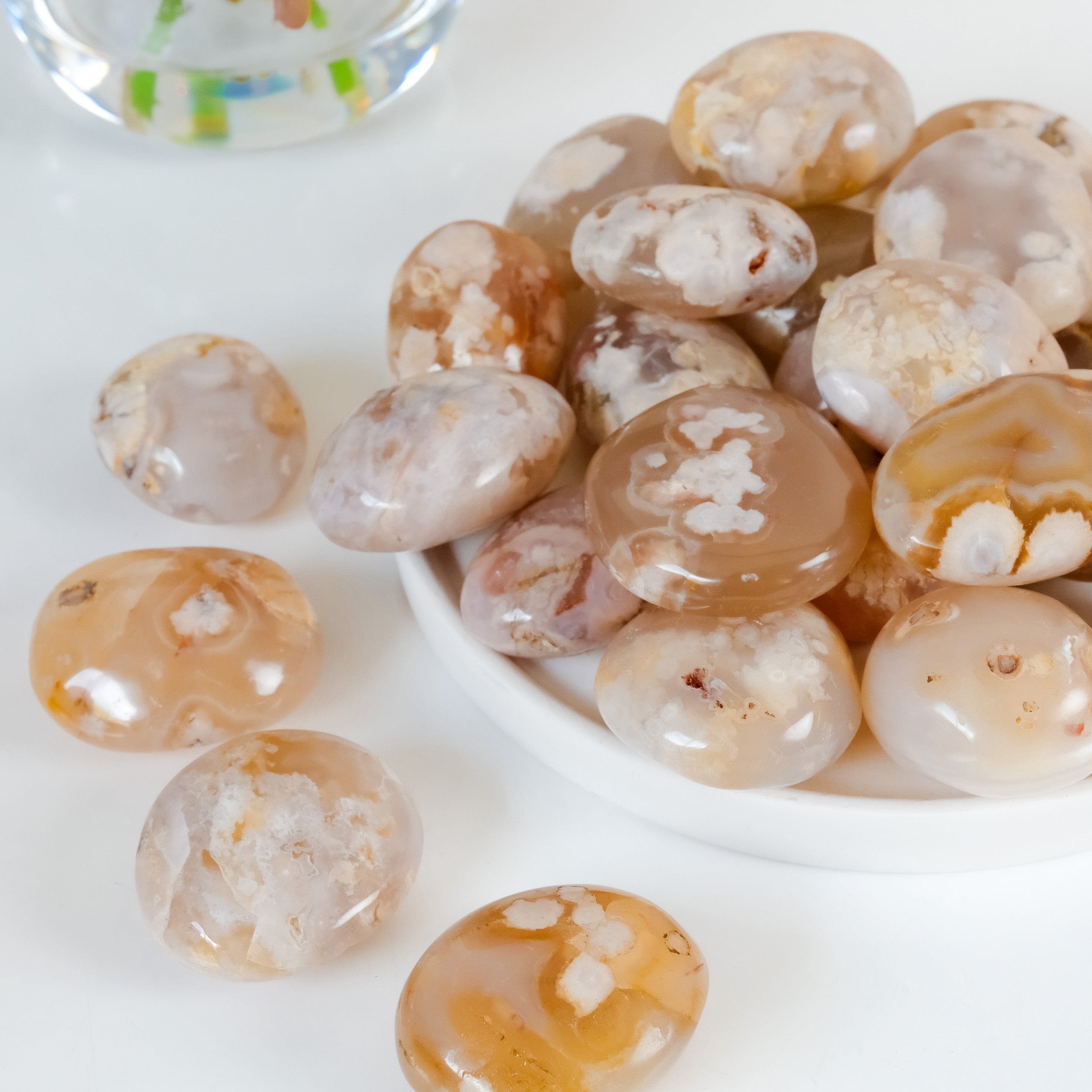 Flower Agate Palmstone