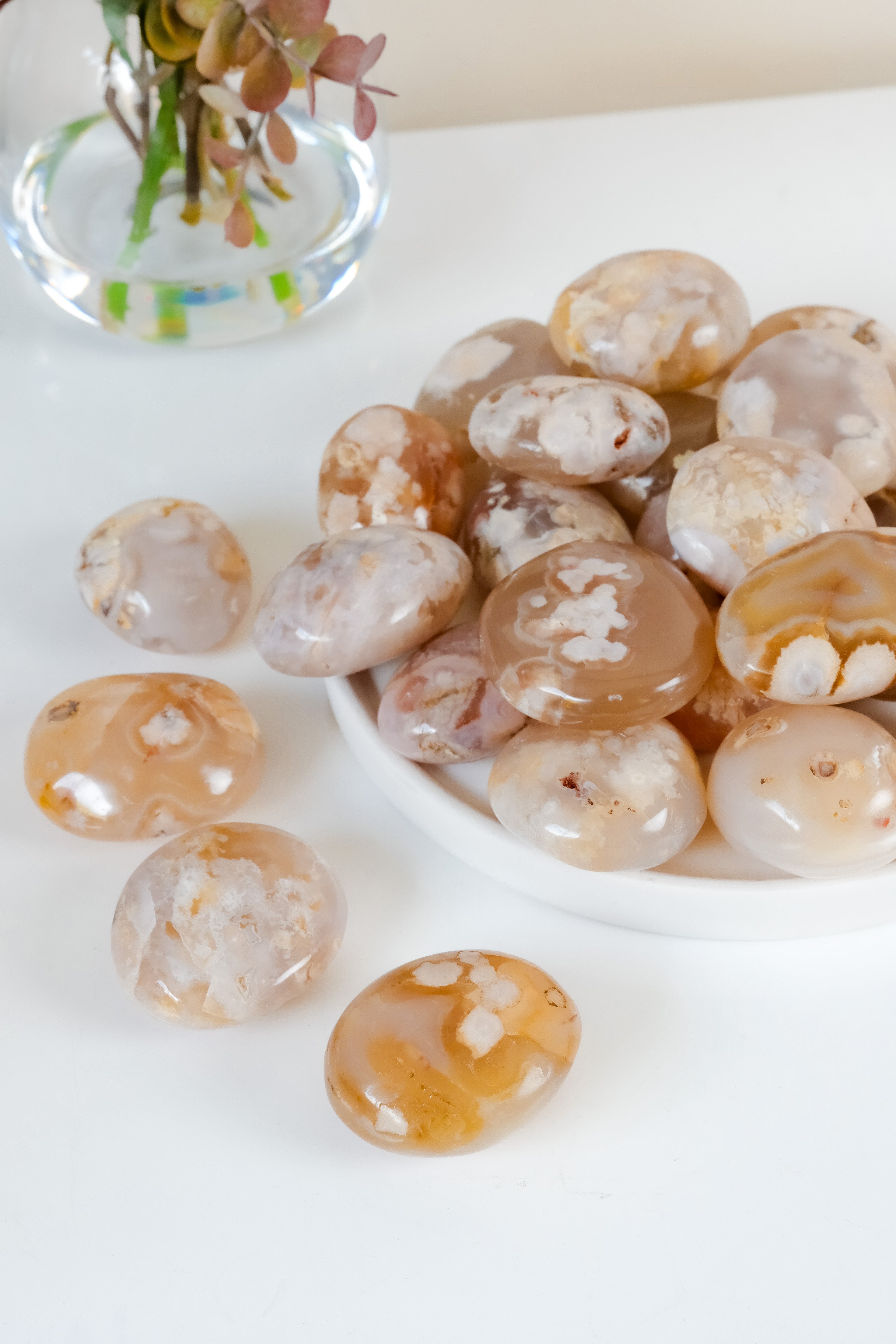Flower Agate Palmstone