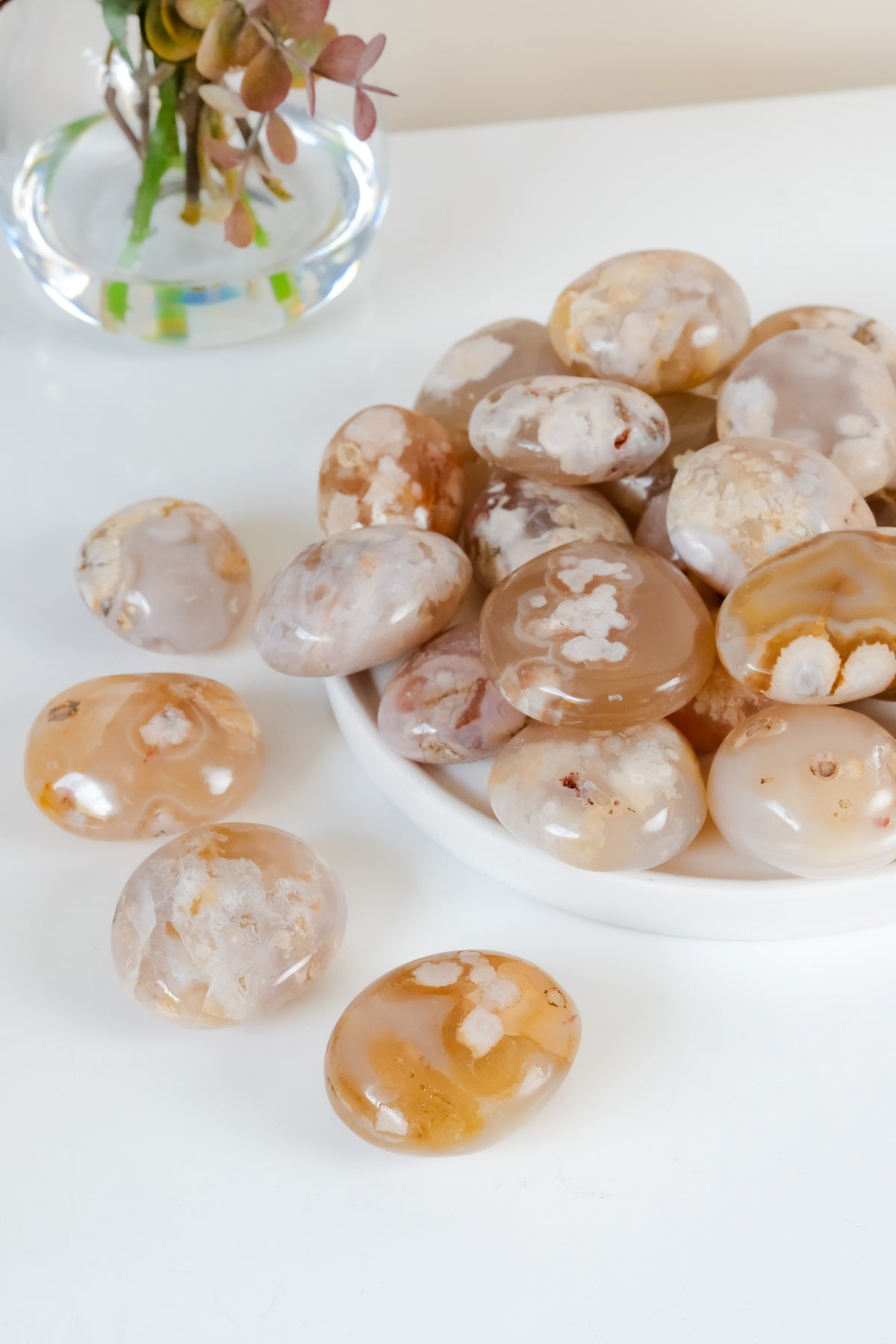 Flower Agate Palmstone