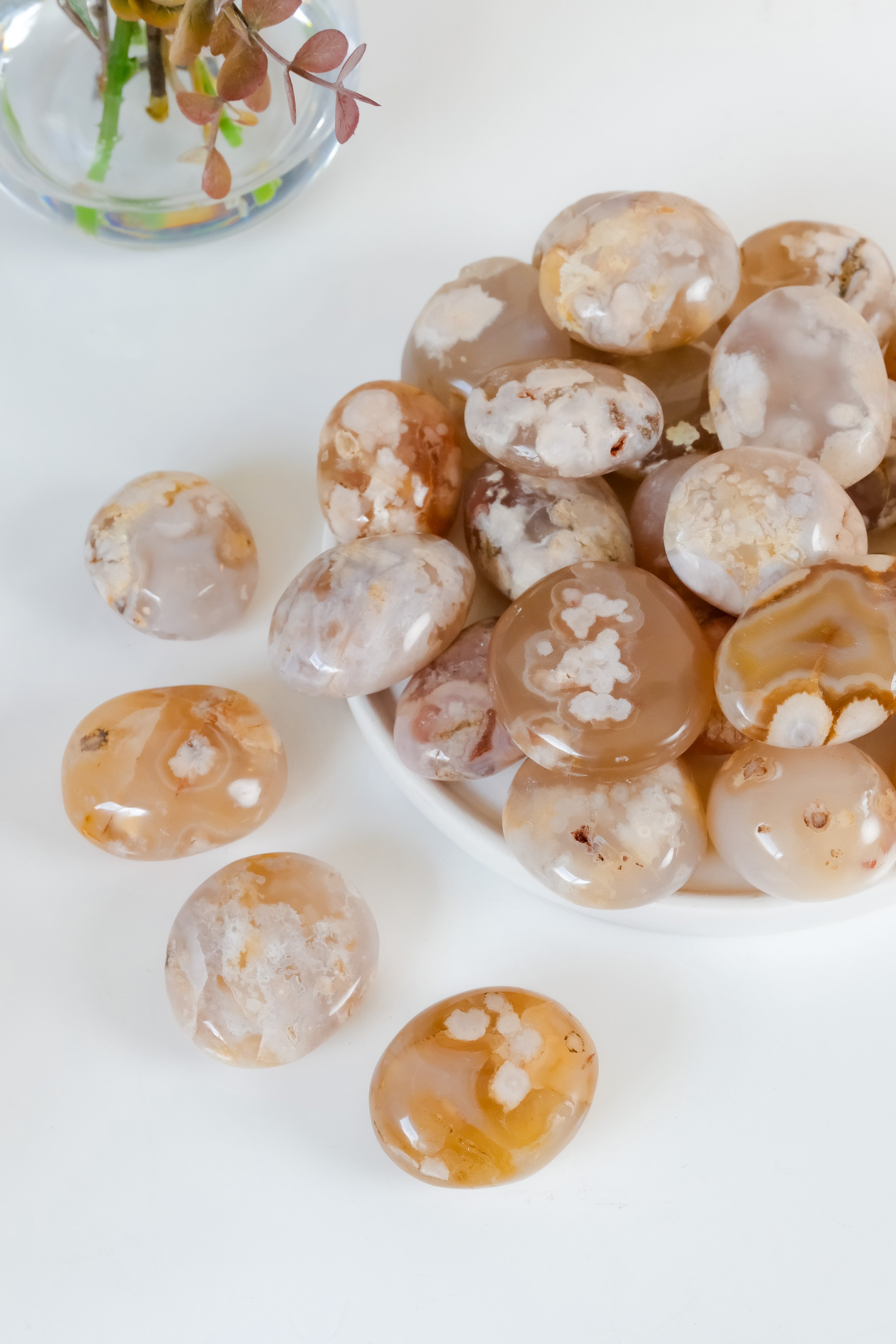Flower Agate Palmstone