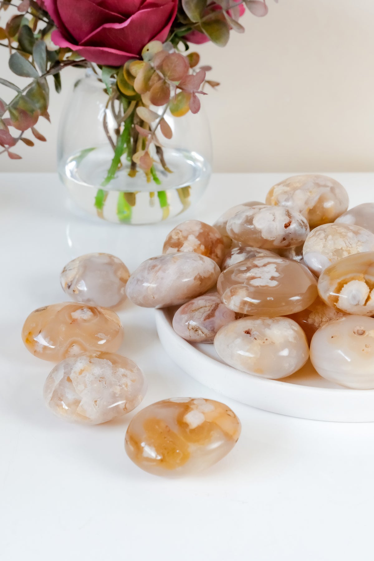 Flower Agate Palmstone