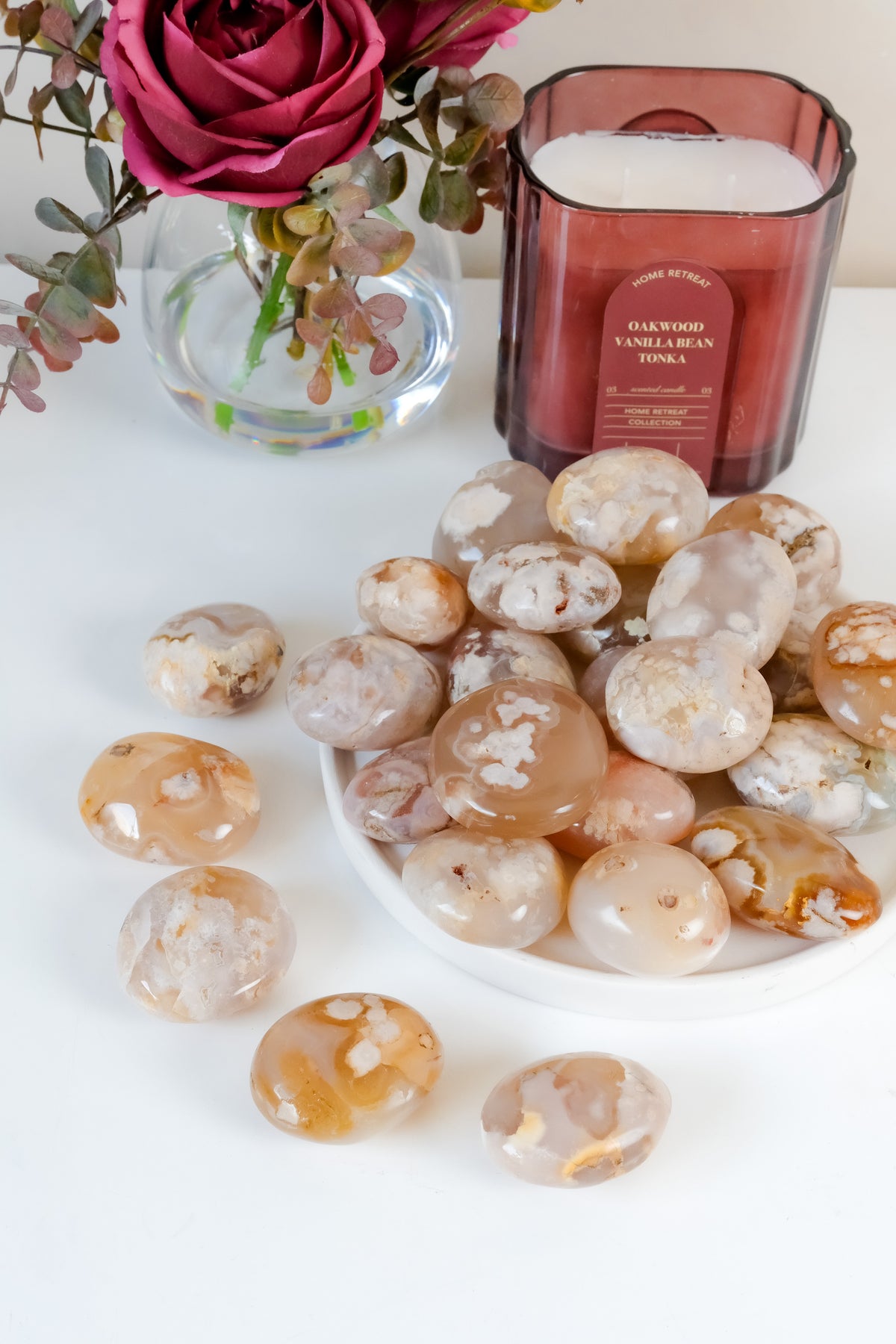 Flower Agate Palmstone