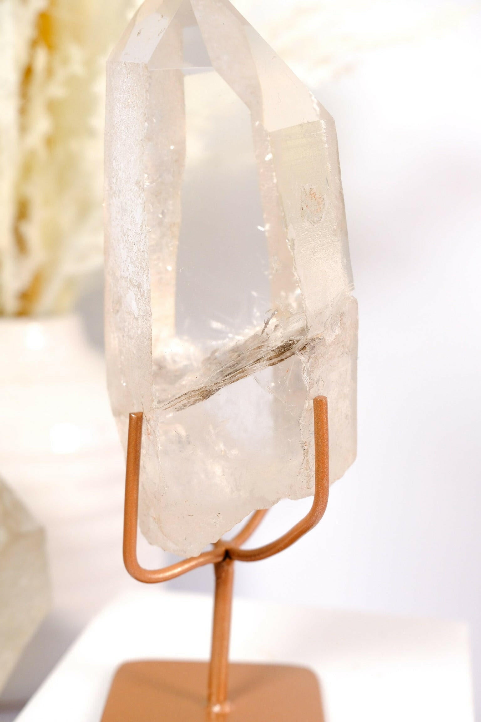 Lemurian Garden Quartz on Stand - Premium healing crystal from Stones of Virtue Australia.