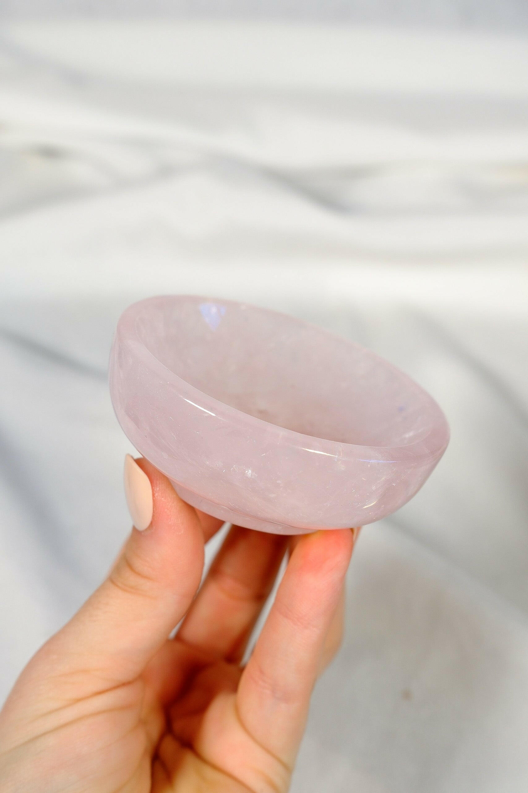 Rose Quartz Bowl Healing Crystal.