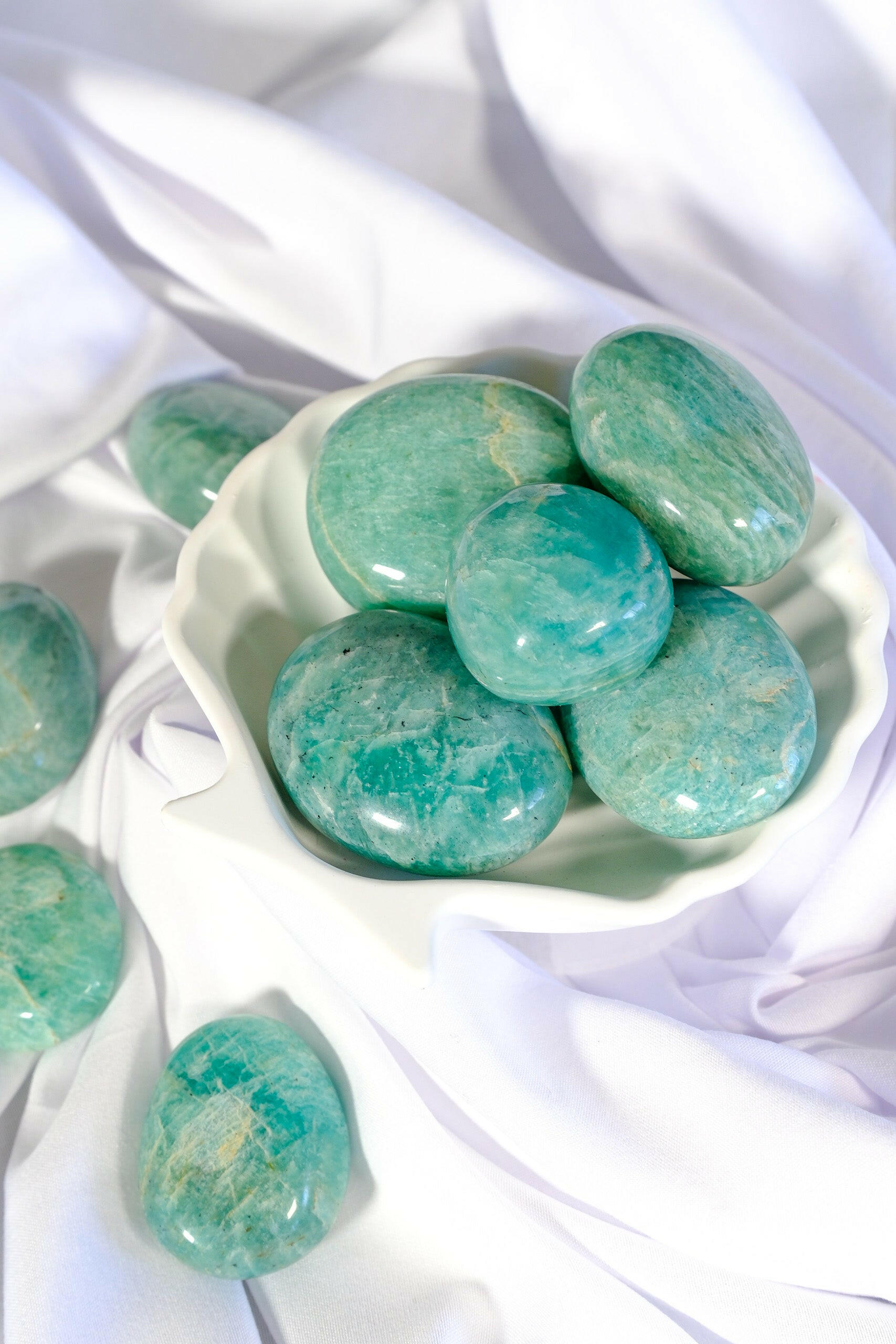 Amazonite Palmstone Healing Crystal.