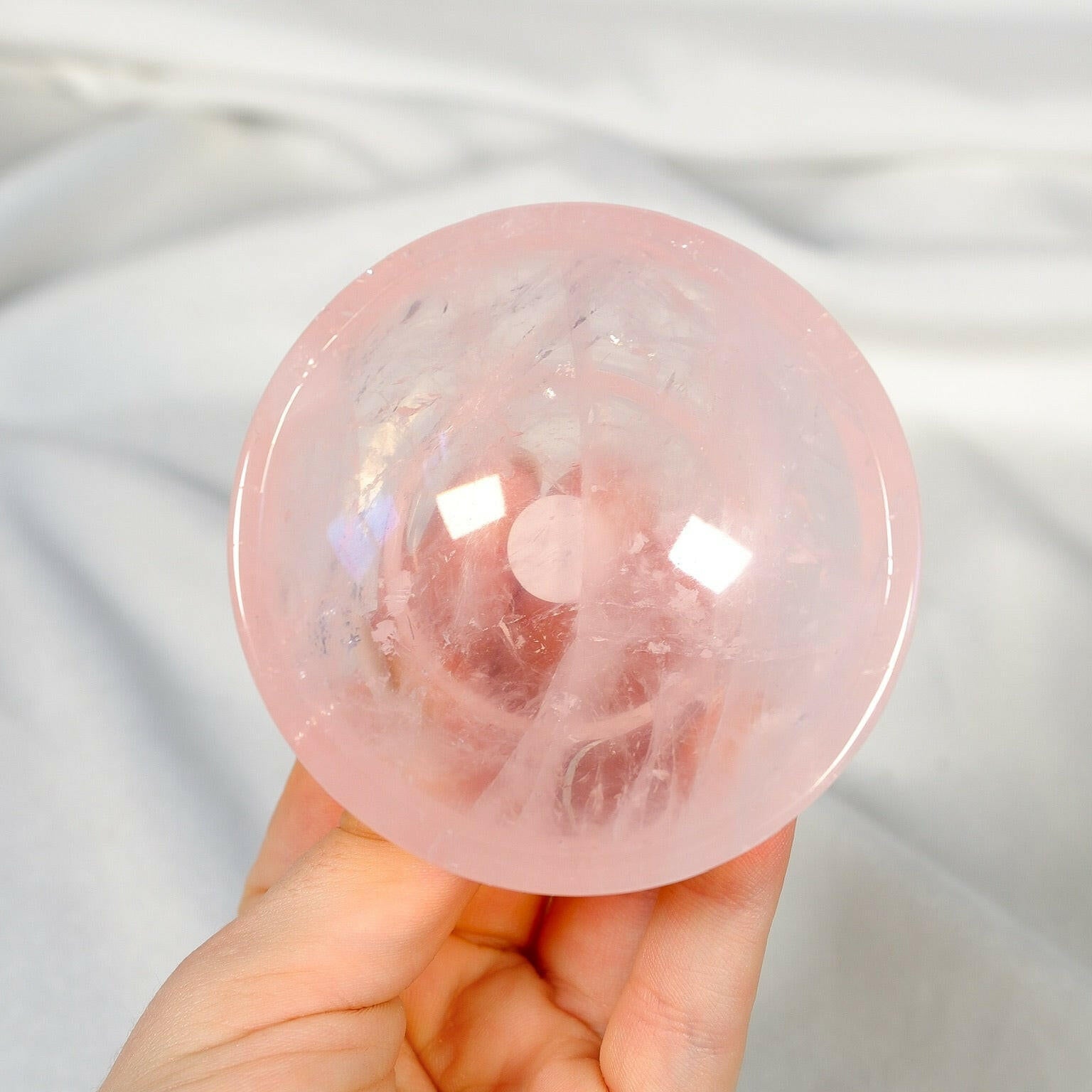 Rose Quartz Bowl Healing Crystal.