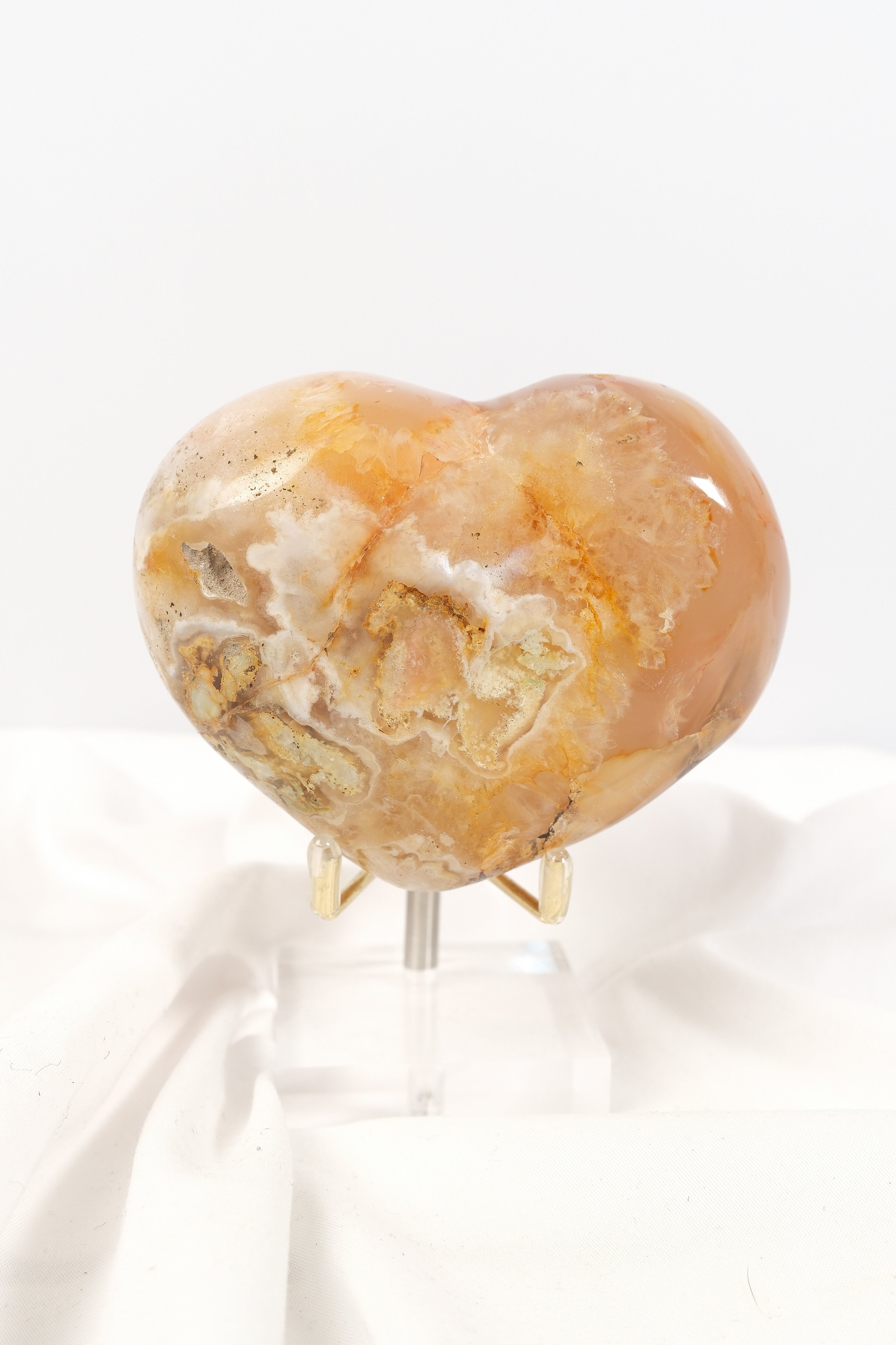 Flower Agate Heart - Misfit