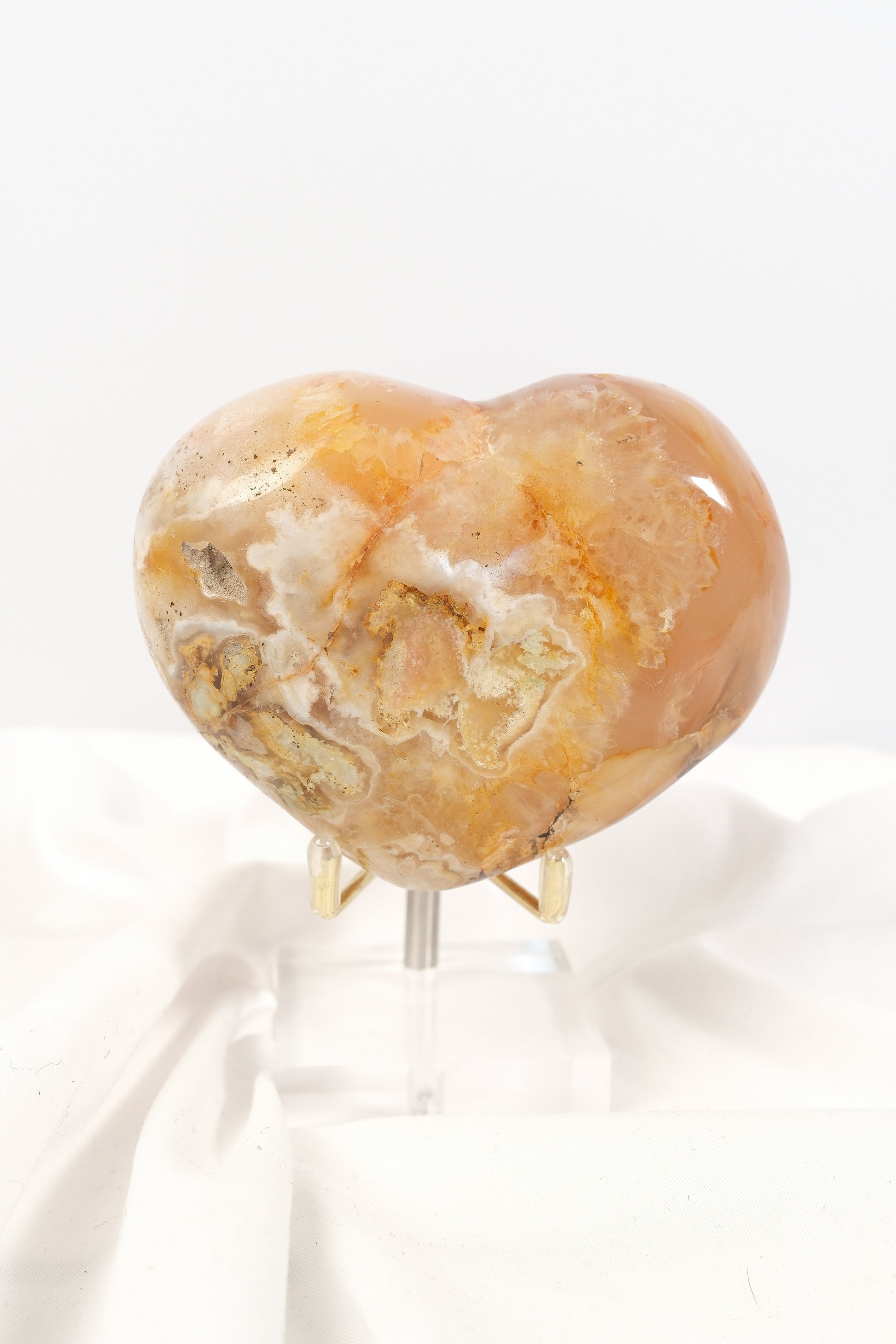 Flower Agate Heart - Misfit