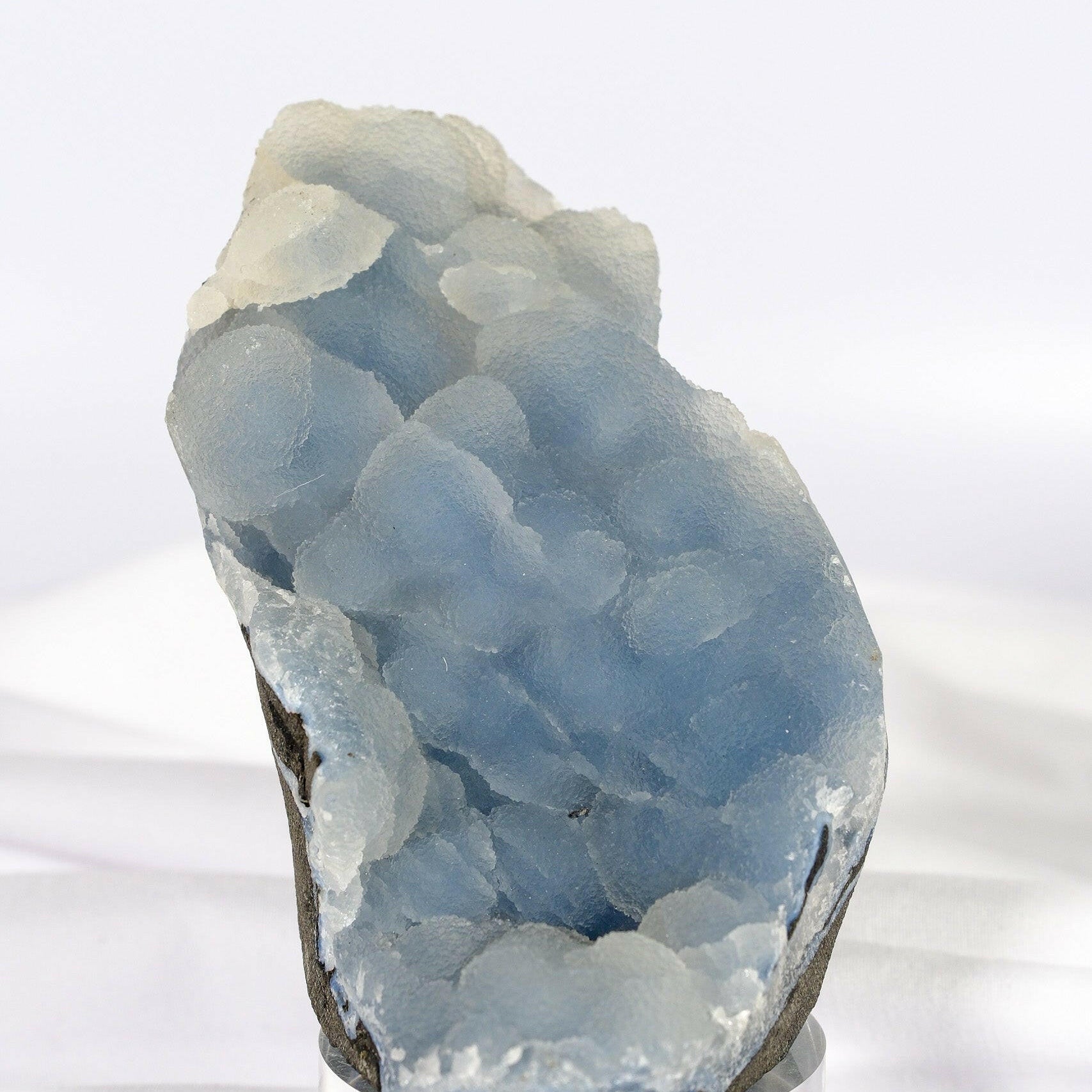 Botryoidal Blue Chalcedony Cutbase Healing Crystal.