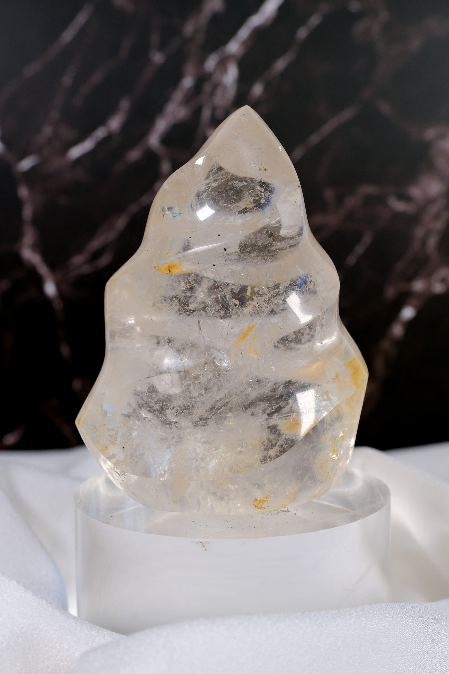Clear Quartz Flame