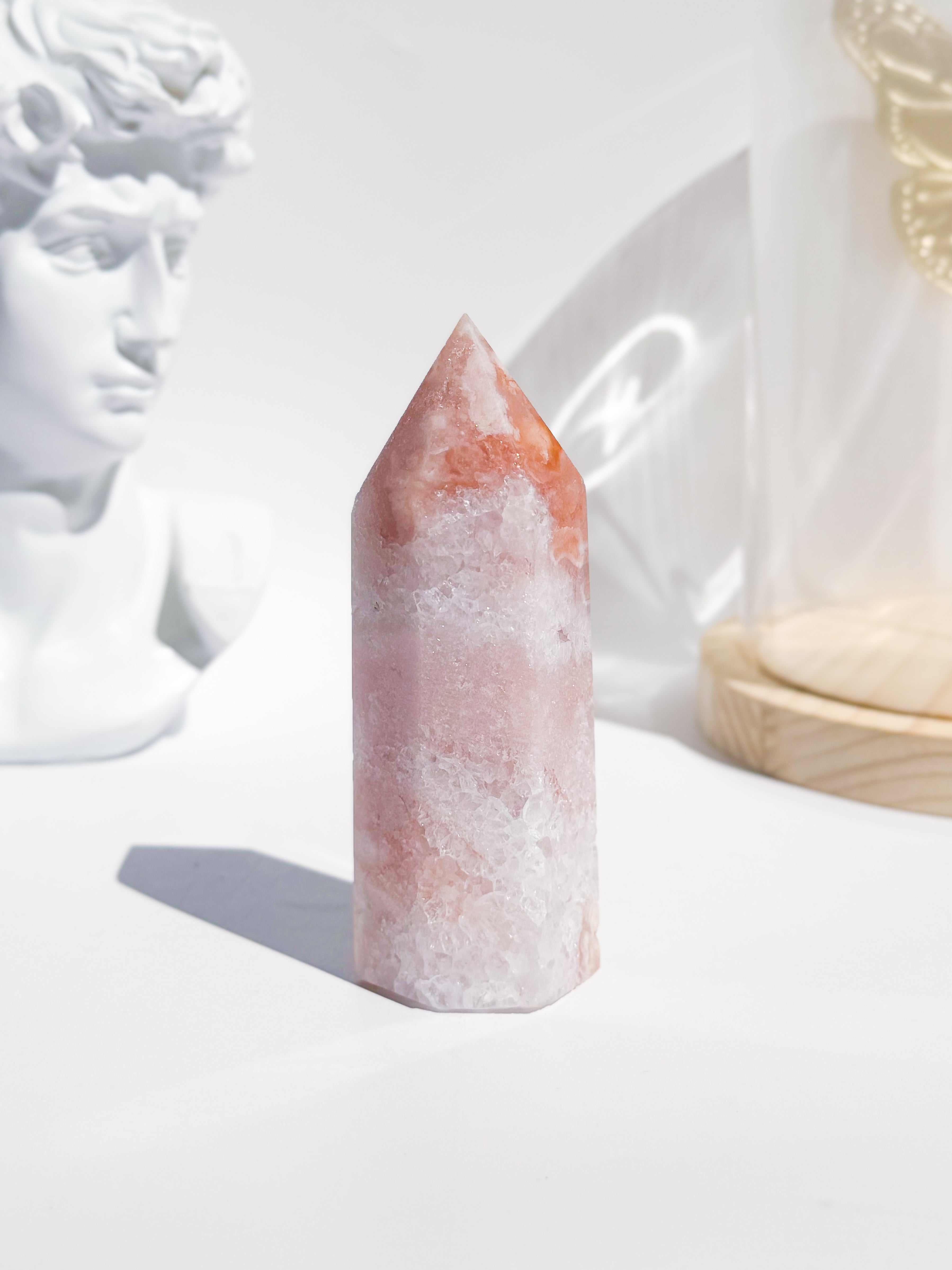 Pink Amethyst / Flower Agate Tower