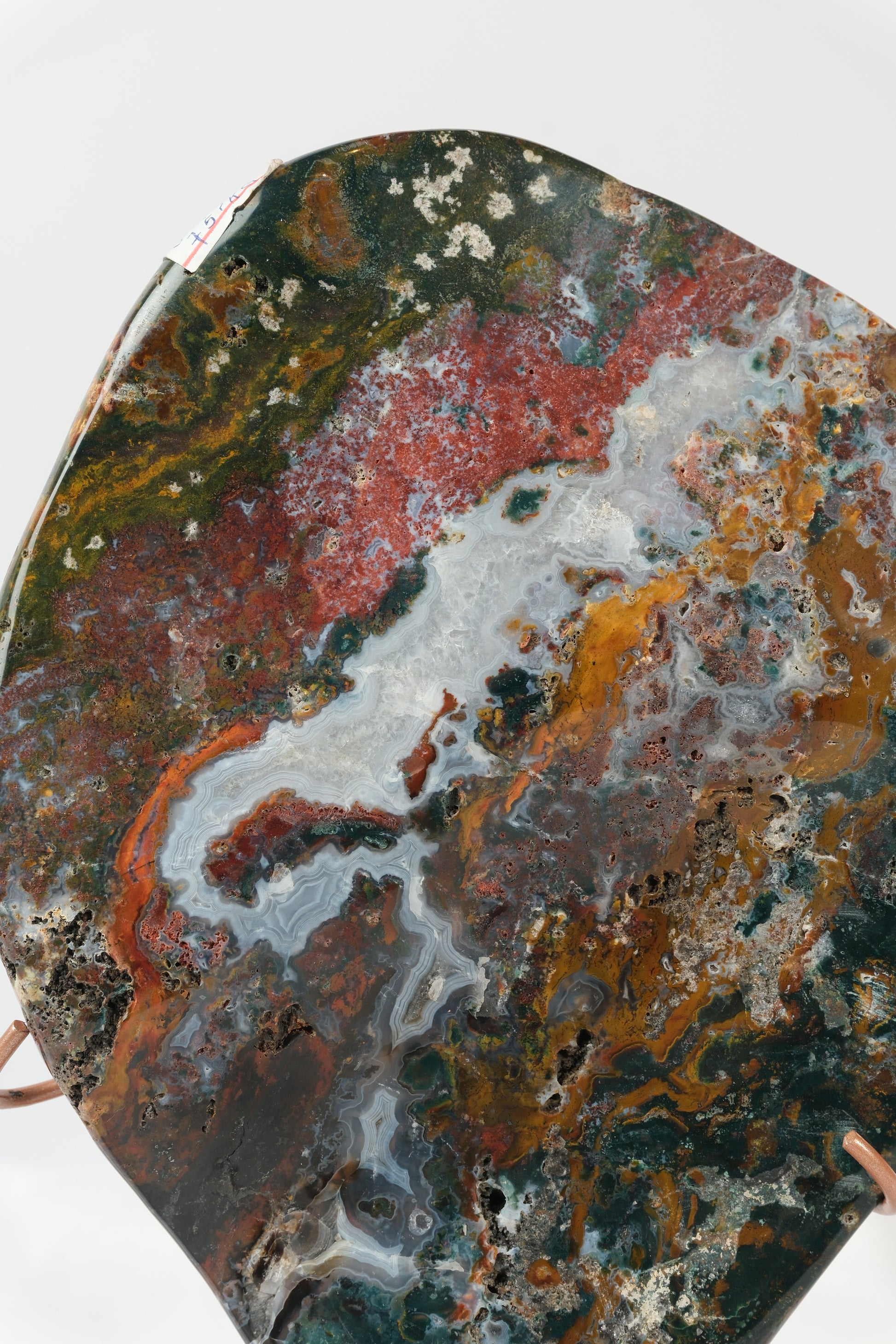 Sea Jasper/Agate Slab on Stand