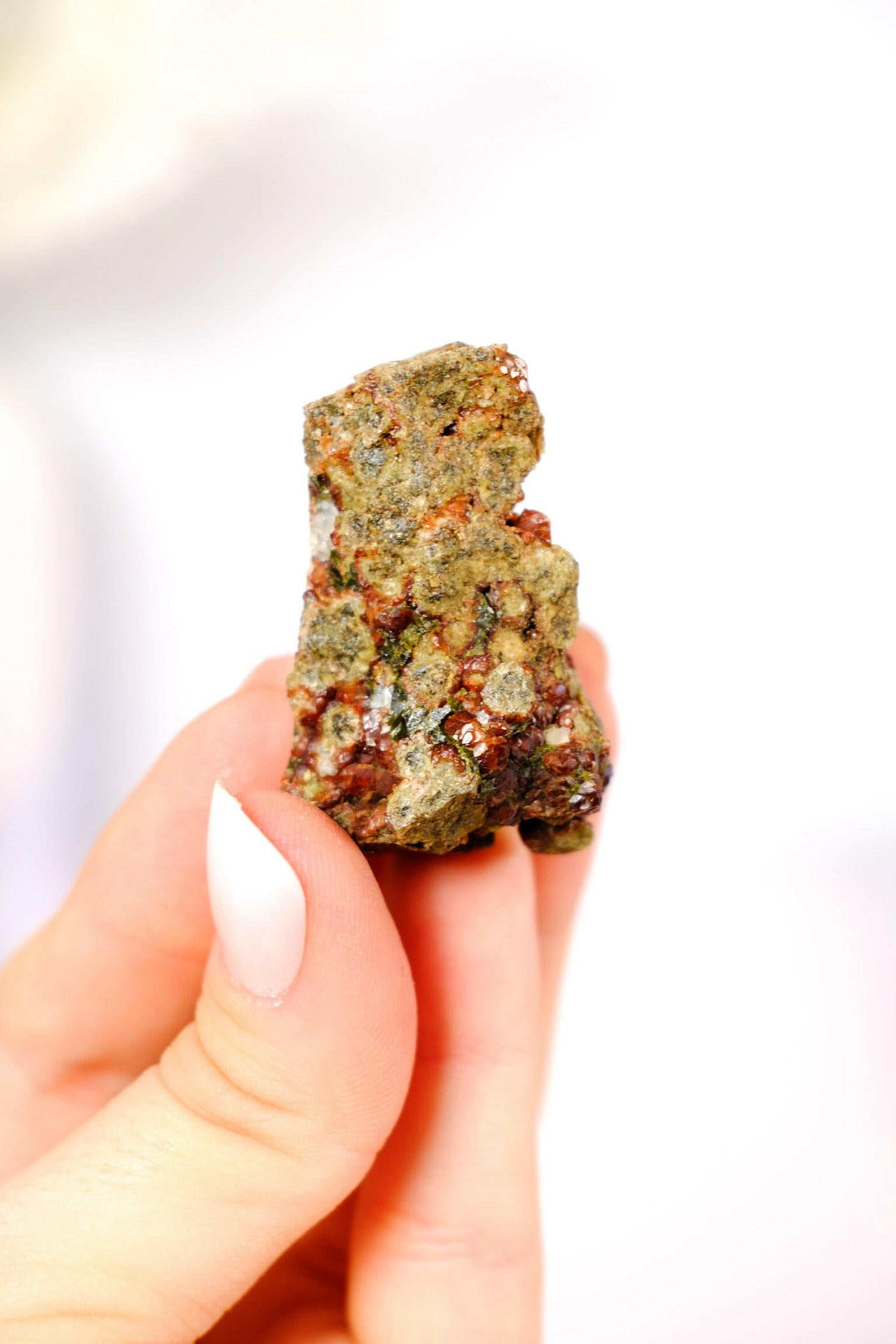 Andradite (Green) Garnet Cluster Healing Crystal.
