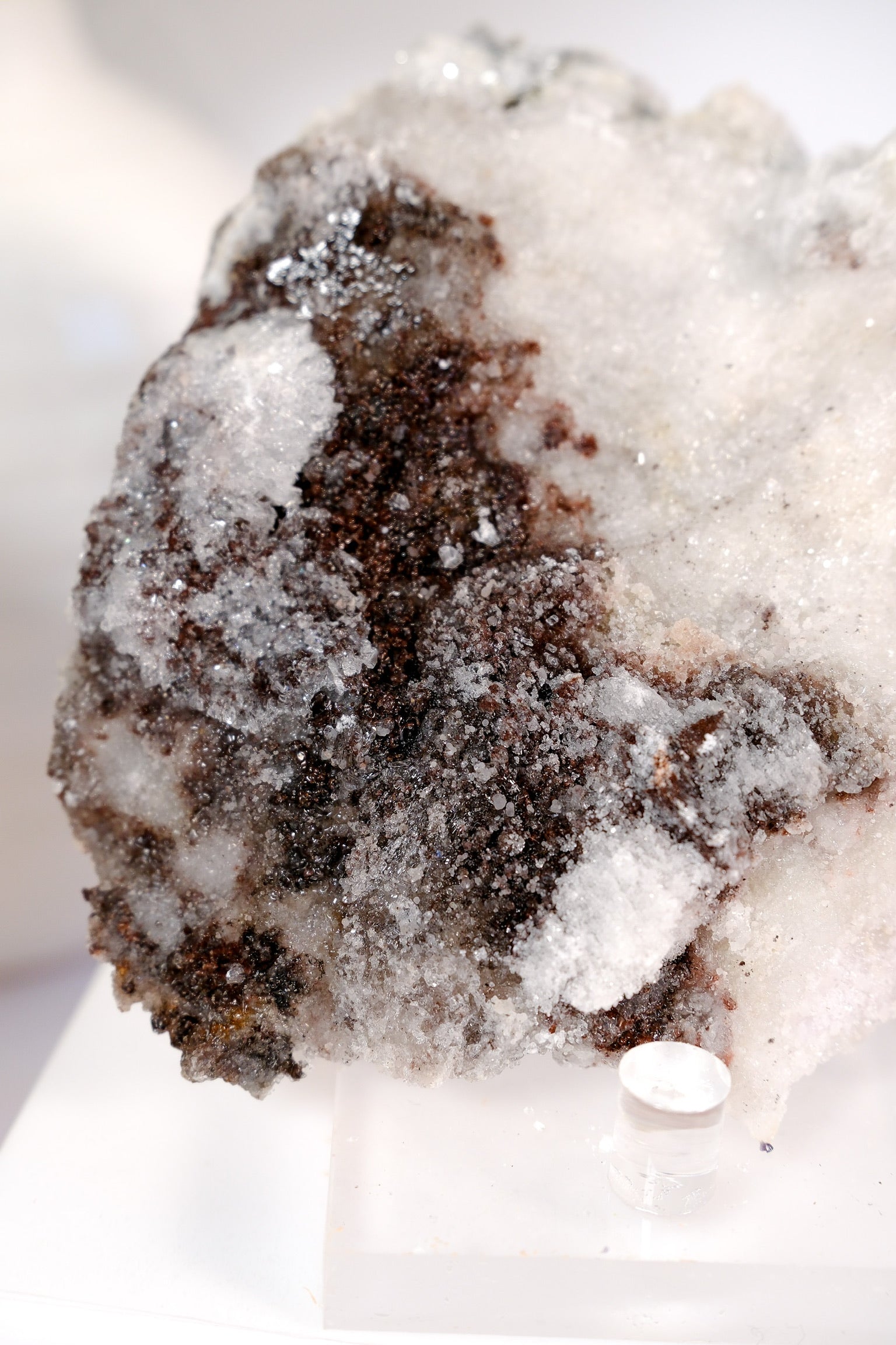 Selenite With Fluorite Cluster