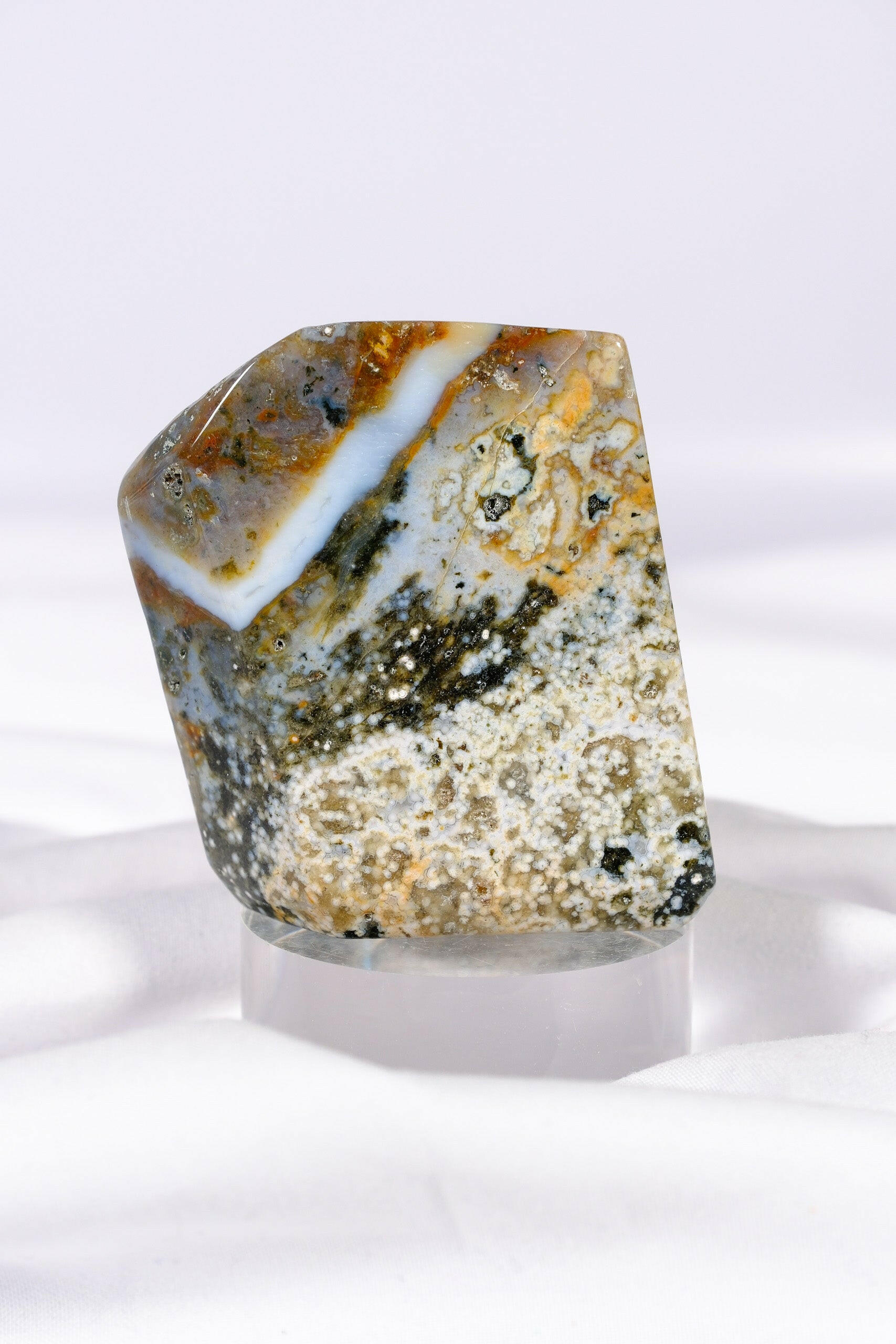 Ocean Jasper Freeform Healing Crystal.