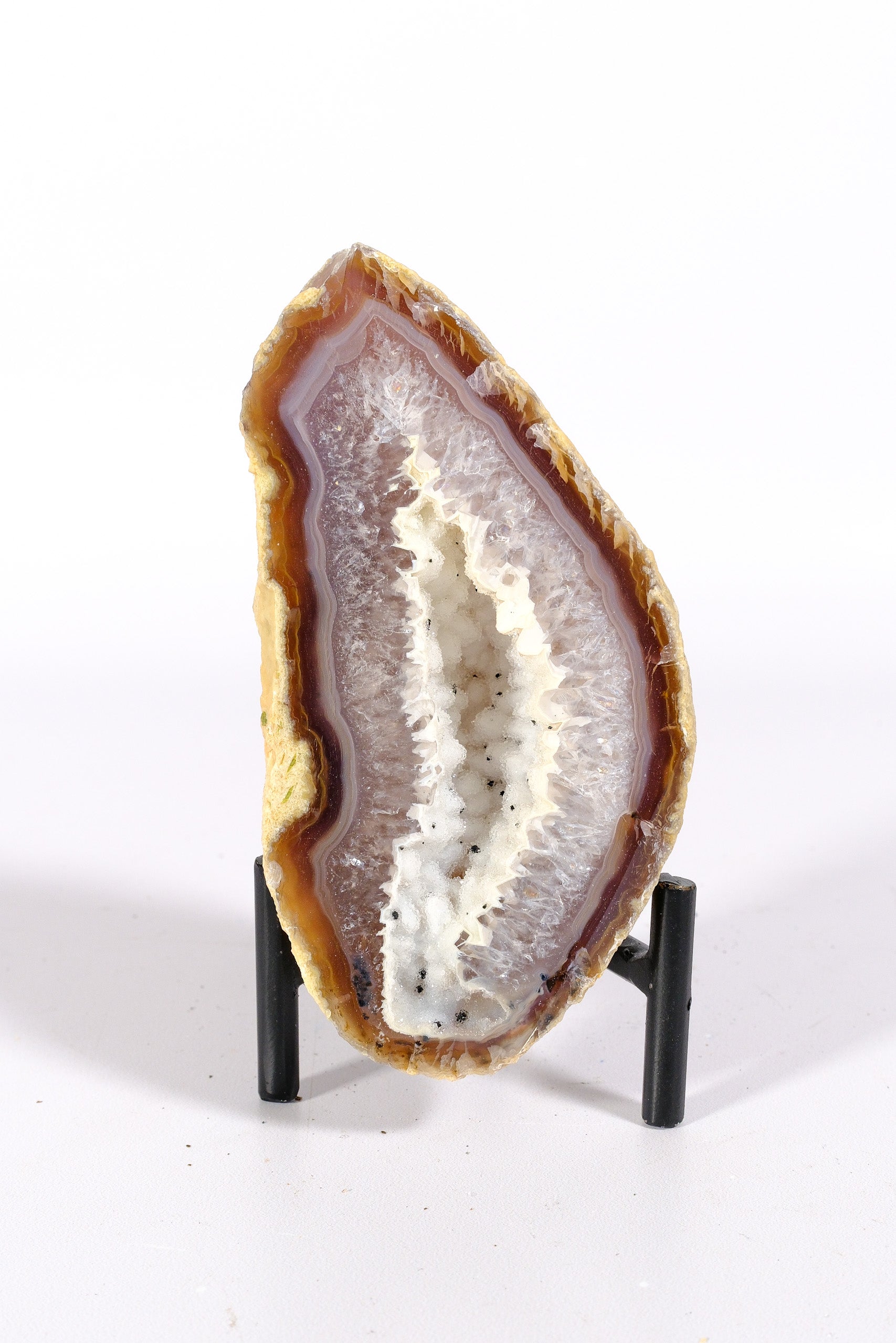 Agate Geode on Stand