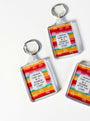 Affirmation Keychain Healing Crystal.