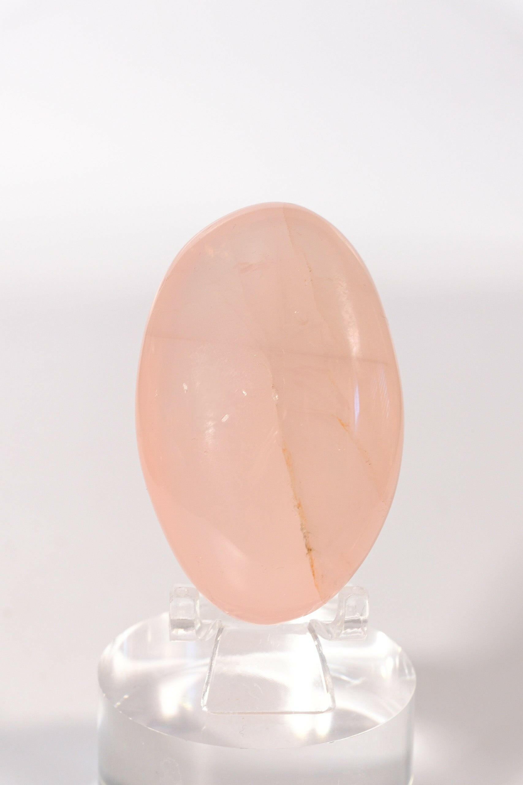 Rose Quartz Palmstone Healing Crystal.