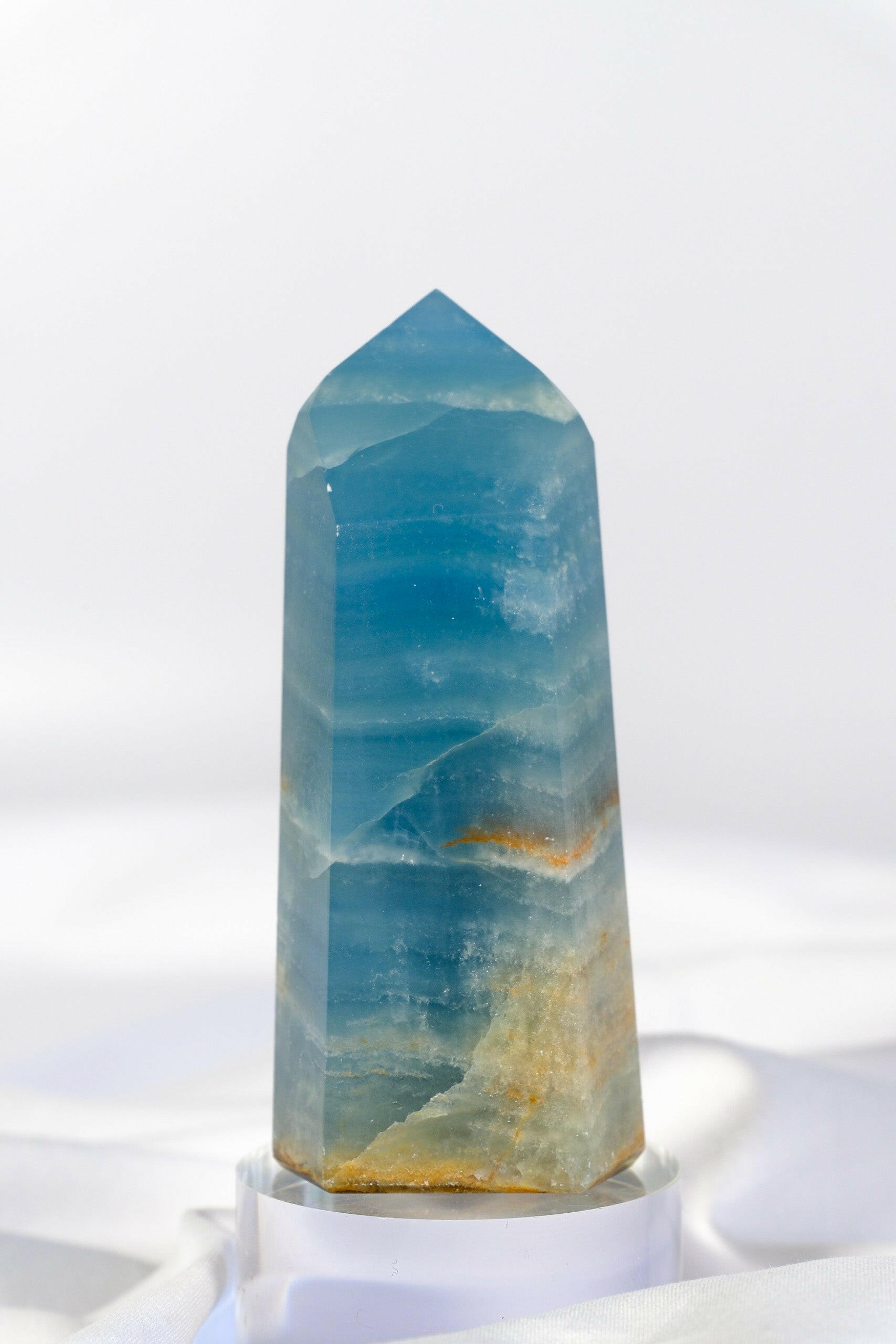Blue Onyx Tower Healing Crystal.