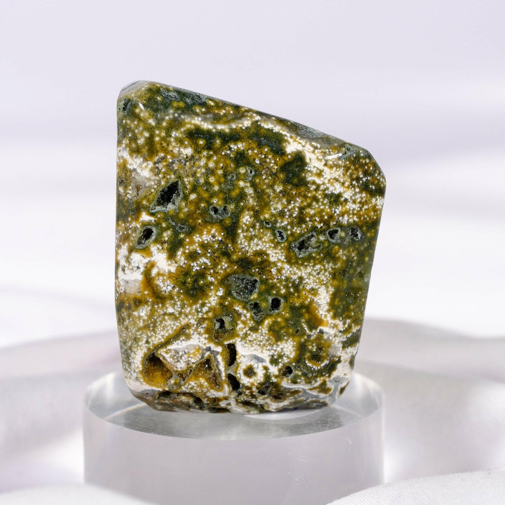 Ocean Jasper Freeform Healing Crystal.